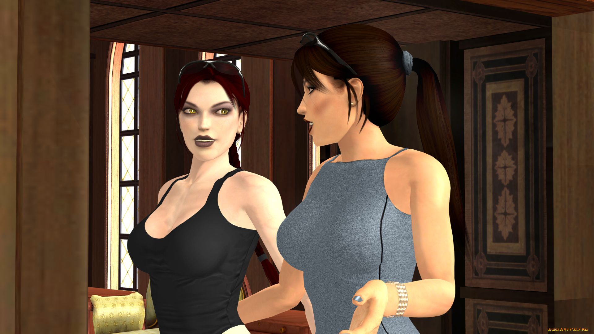 3д, графика, люди, , people, взгляд, девушки, фон