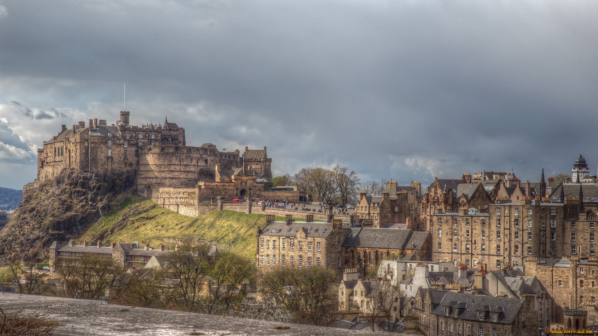 edinburgh, castle, города, эдинбург, , шотландия, простор