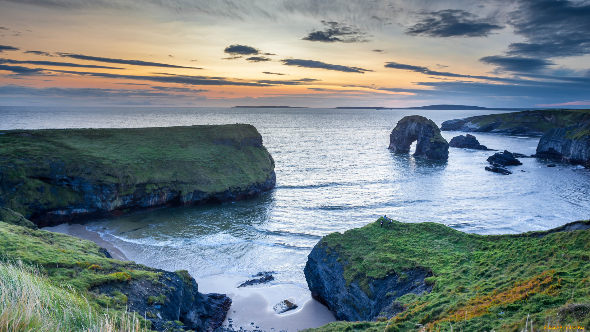 природа, побережье, простор