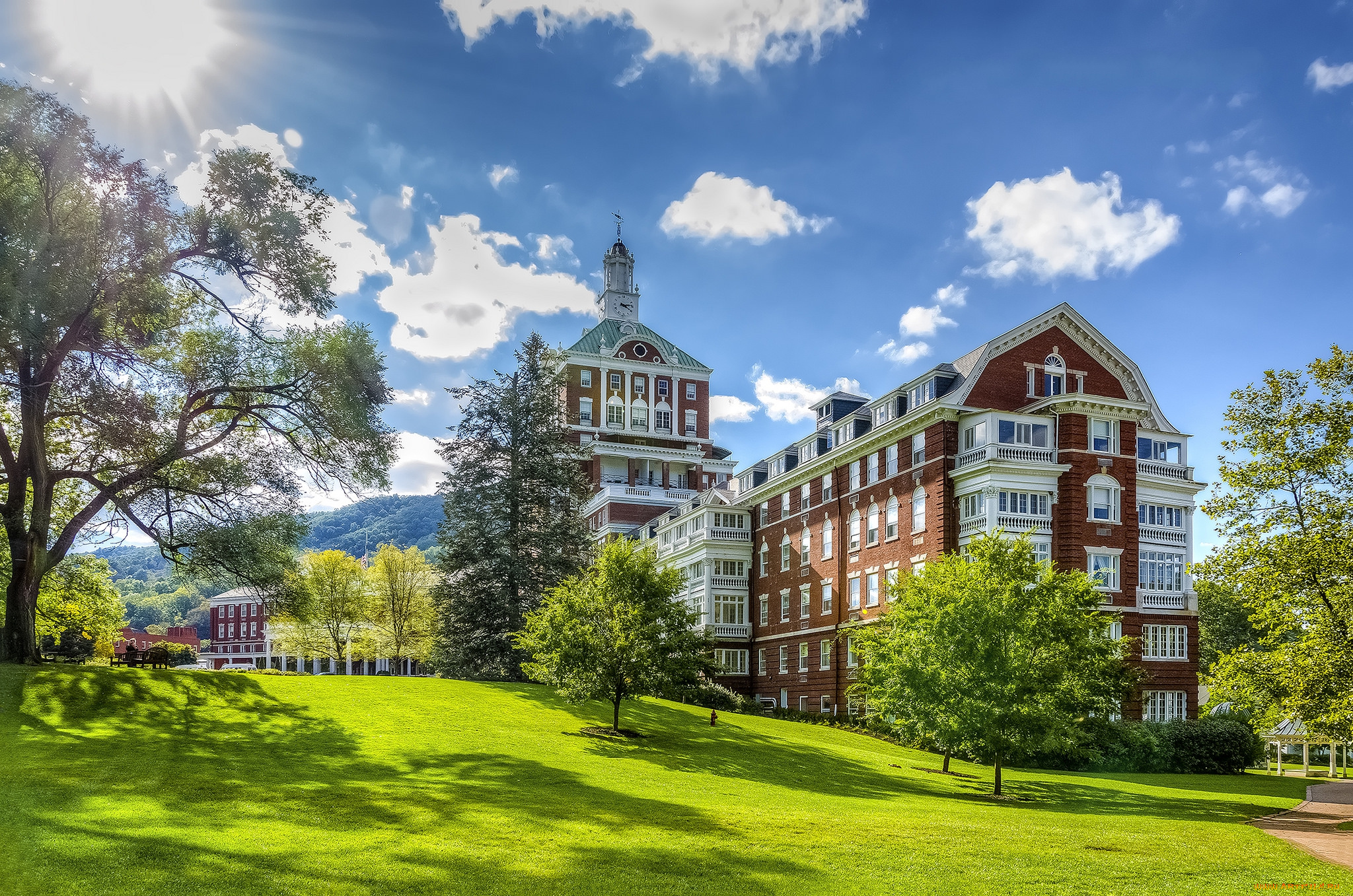 города, -, здания, , дома, простор