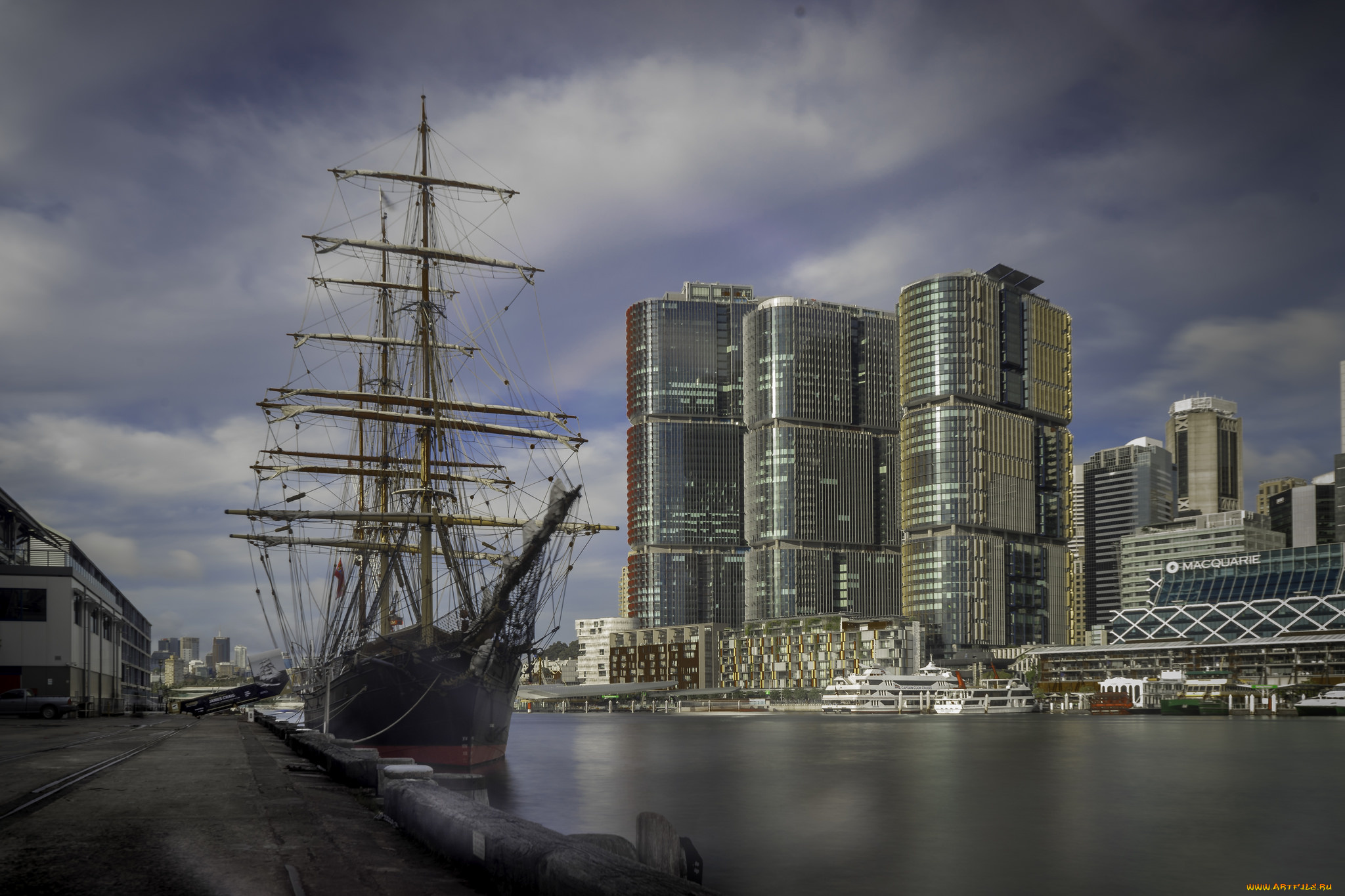 корабли, парусники, паруса, мачты