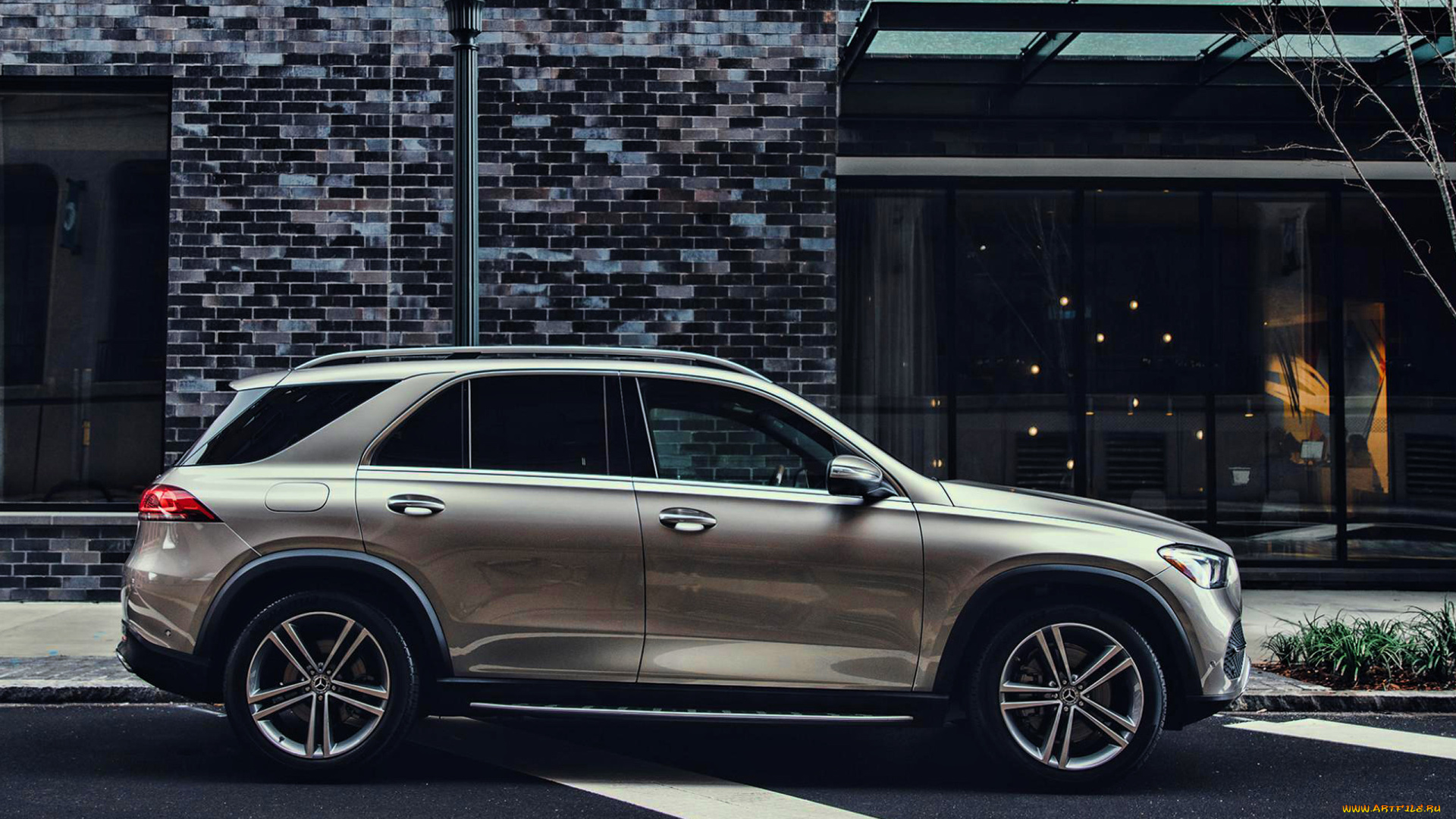 2020, mercedes-benz, gle350, автомобили, mercedes-benz, немецкие, gle350, внедорожник, серый, новый, экстерьер, вид, сбоку, 2020