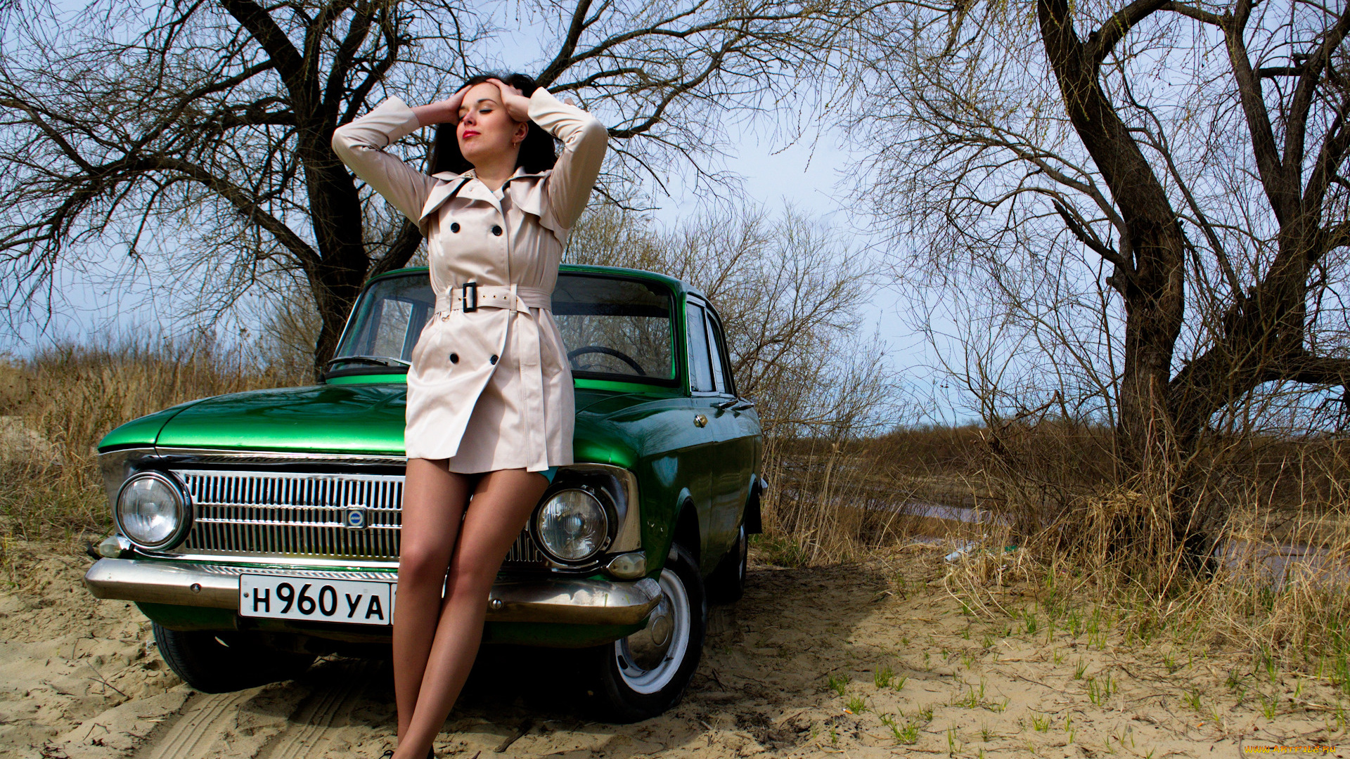 иж-, 412, автомобили, -авто, с, девушками, иж-, 412, автомобиль, девушка, ретро, классика