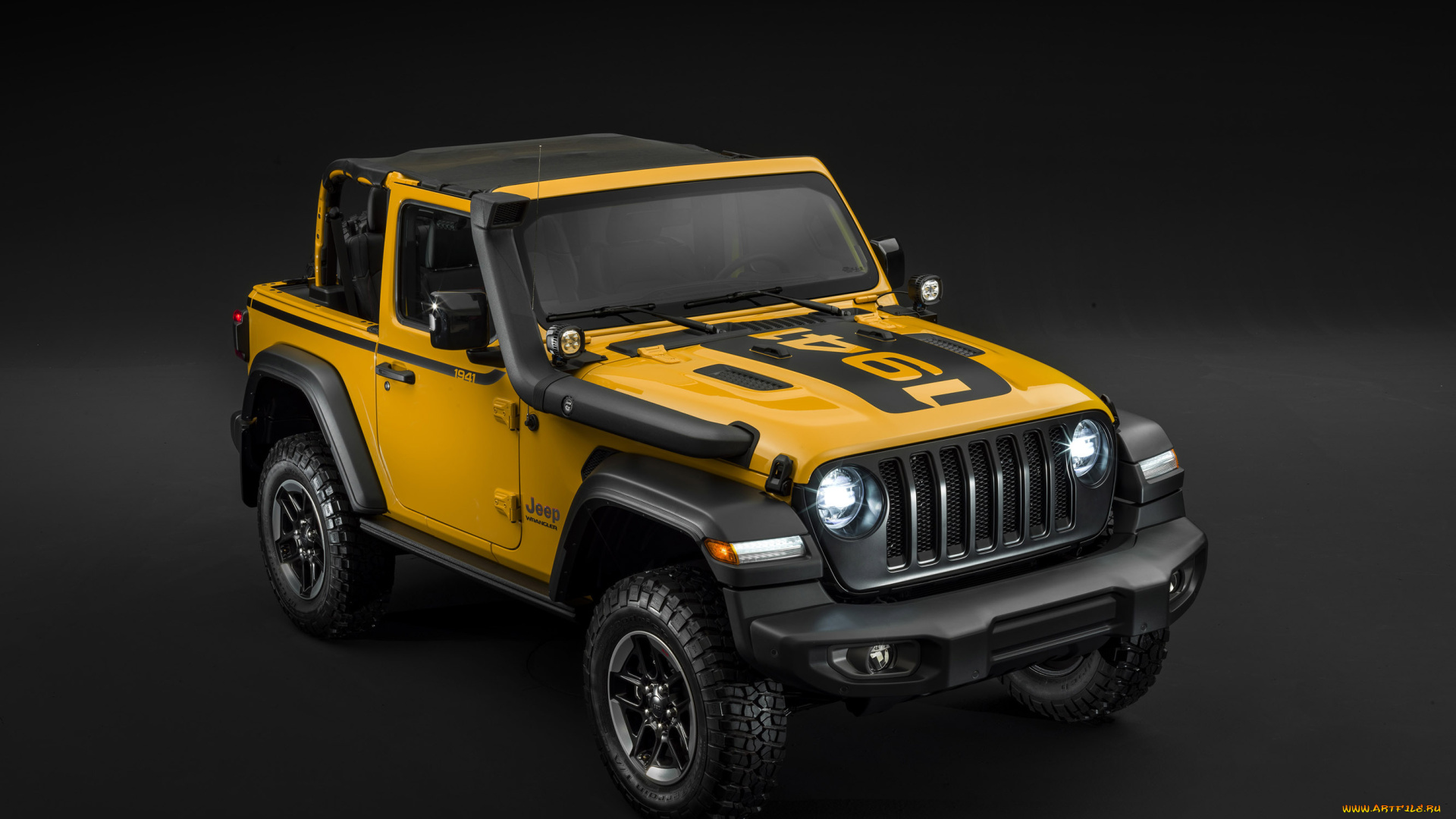 jeep, wrangler, rubicon, 1941, by, mopar, , jl, 2019, автомобили, jeep, желтый, джип, 1941, wrangler, mopar