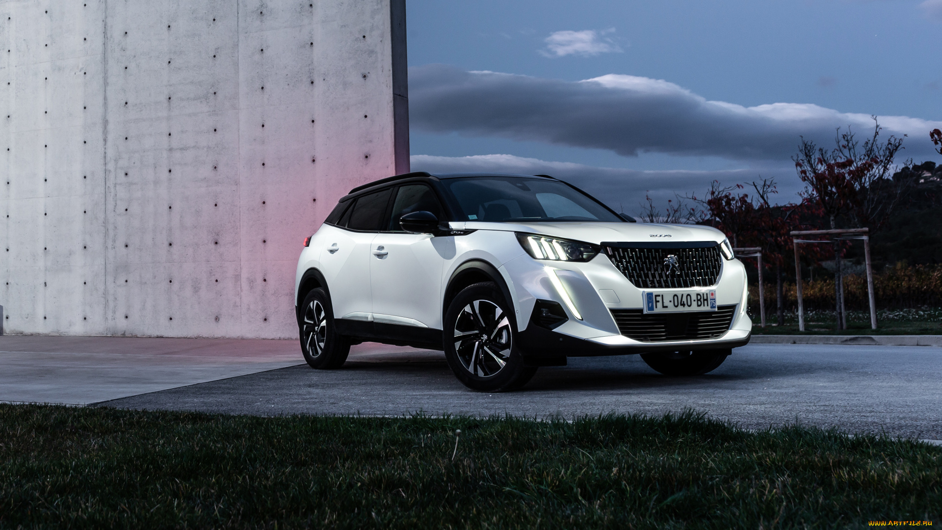 peugeot, 2008, gt, line, 2019, автомобили, peugeot, 2008, белый, gt, line, 2019, кроссовер