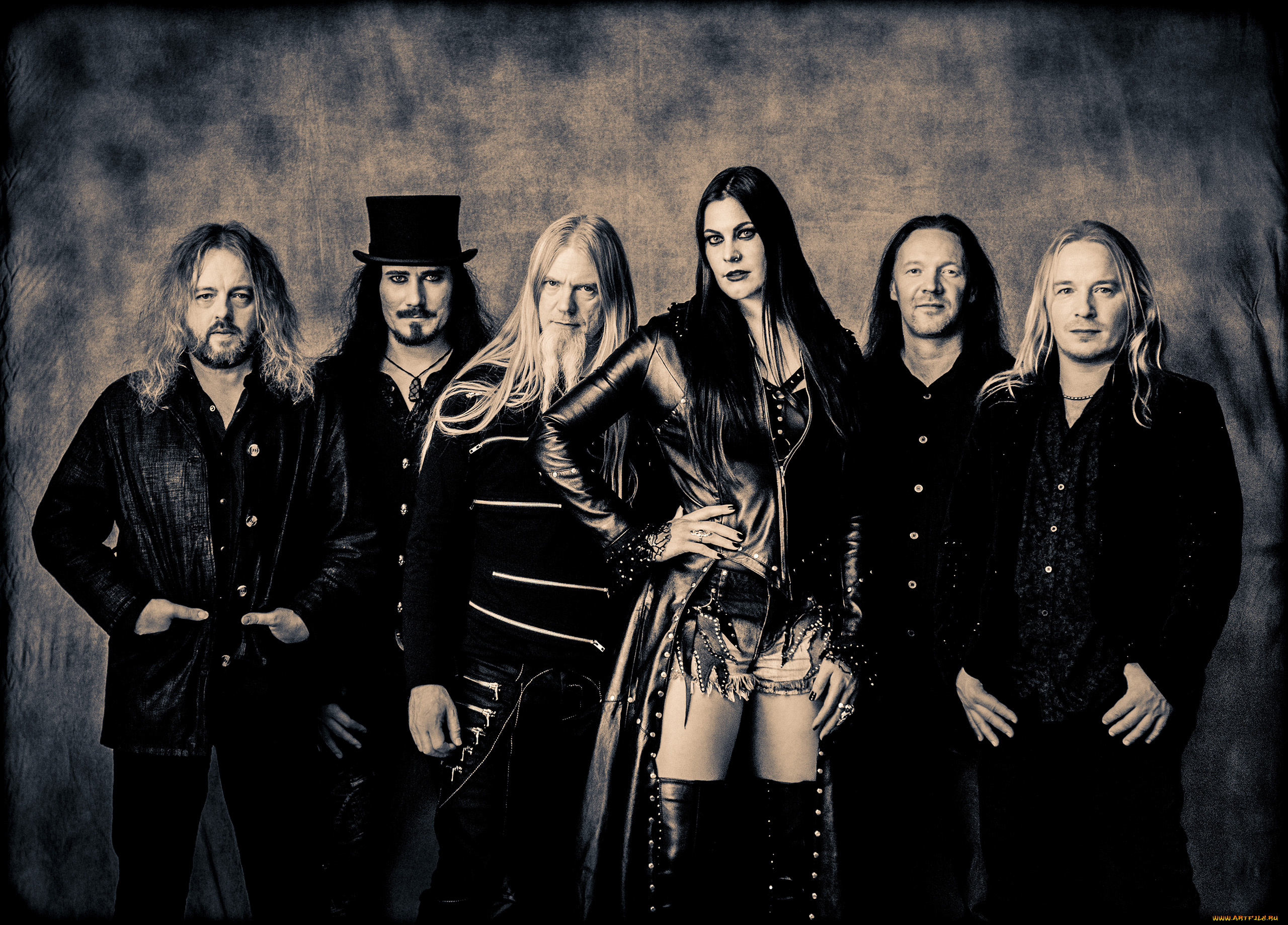музыка, nightwish, kai, hahto, troy, donockley, emppu, vuorinen, marko, hietala, tuomas, holopainen, floor, jansen