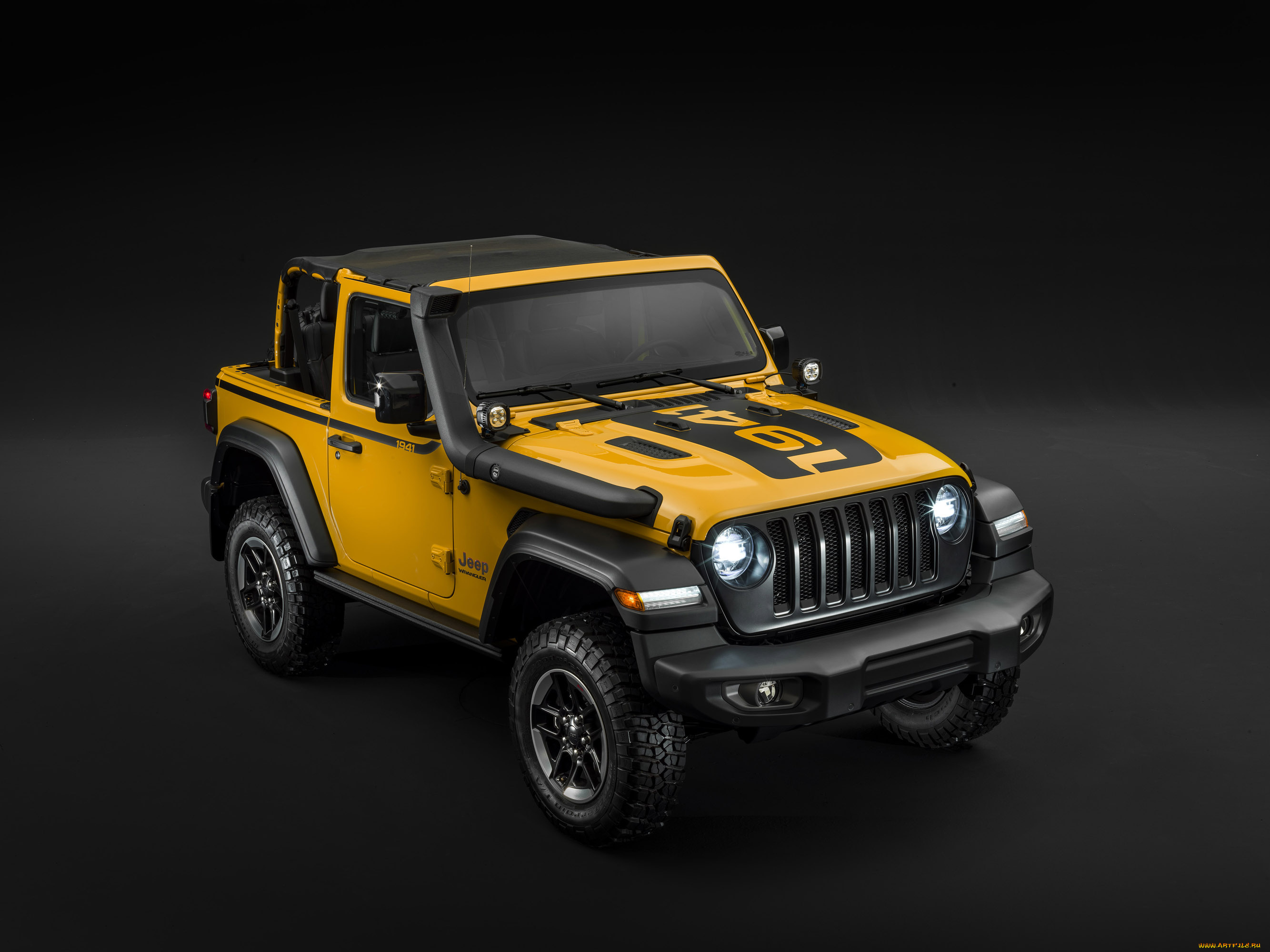 jeep, wrangler, rubicon, 1941, by, mopar, , jl, 2019, автомобили, jeep, желтый, джип, 1941, wrangler, mopar