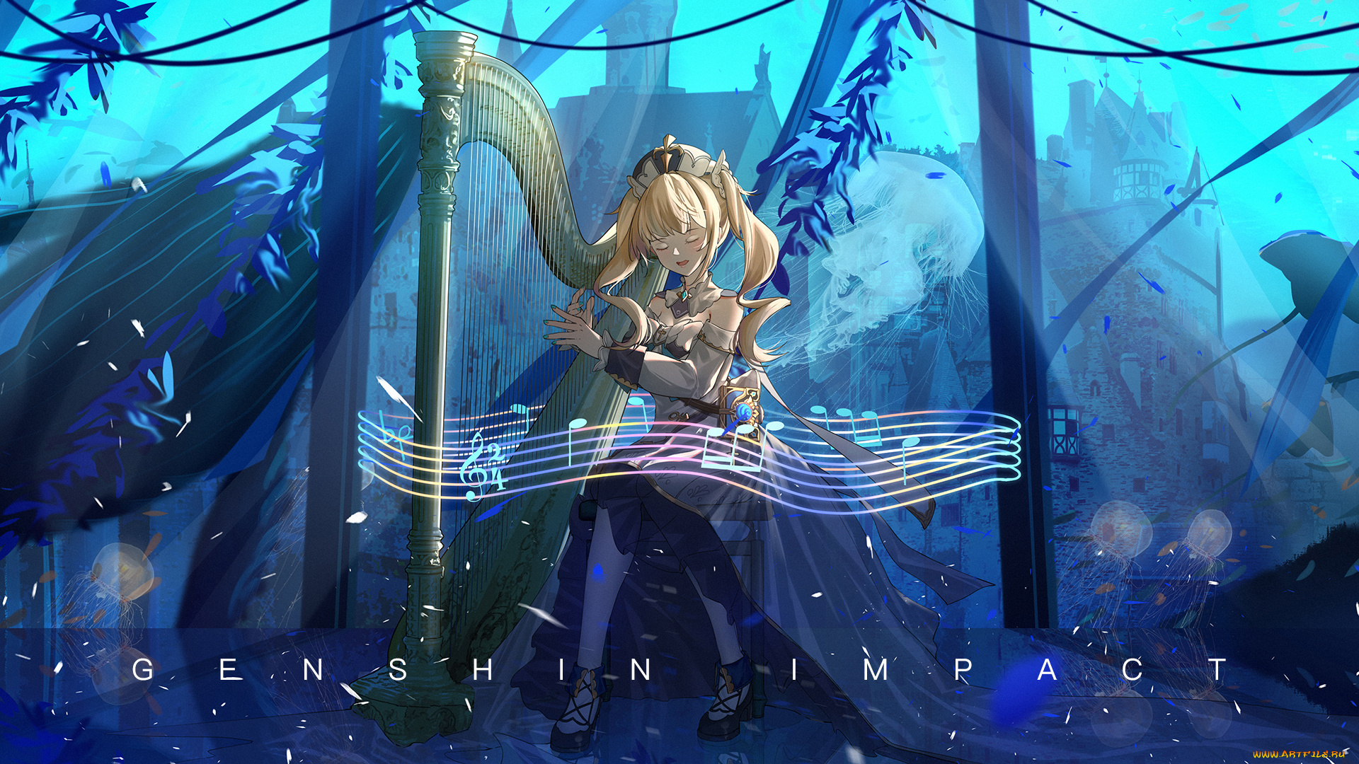 аниме, genshin, impact, genshin, impact