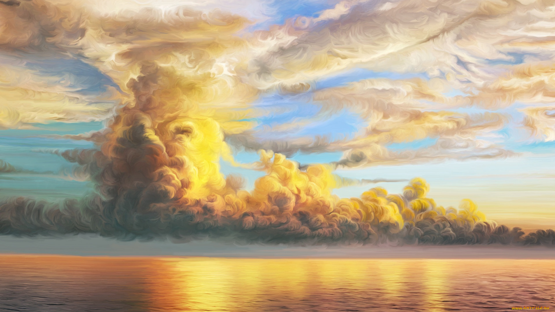 nina, vels, рисованное, природа, storm, nina, vels