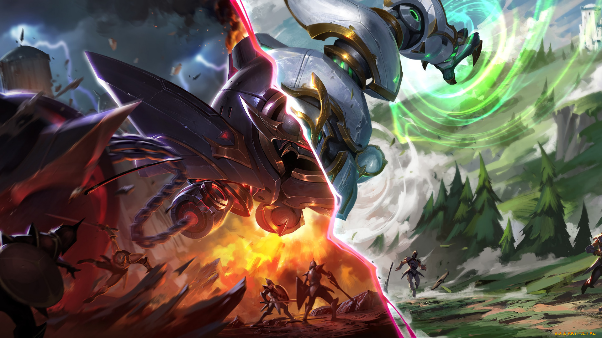 видео, игры, league, of, legends, league, of, legends, blitzcrank