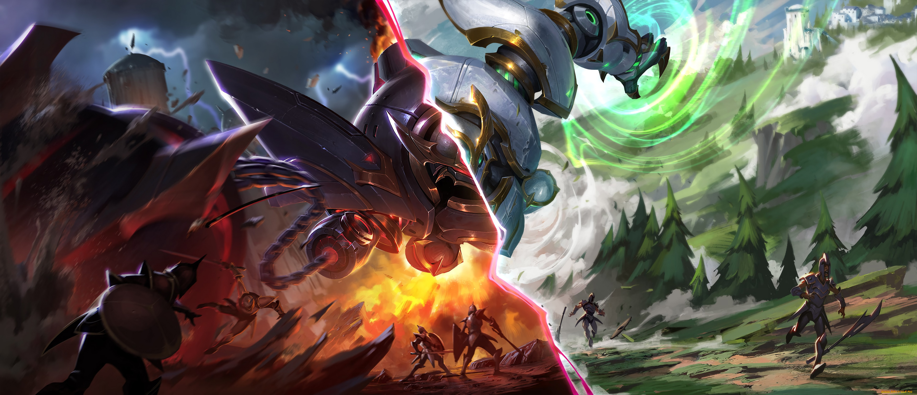 видео, игры, league, of, legends, league, of, legends, blitzcrank