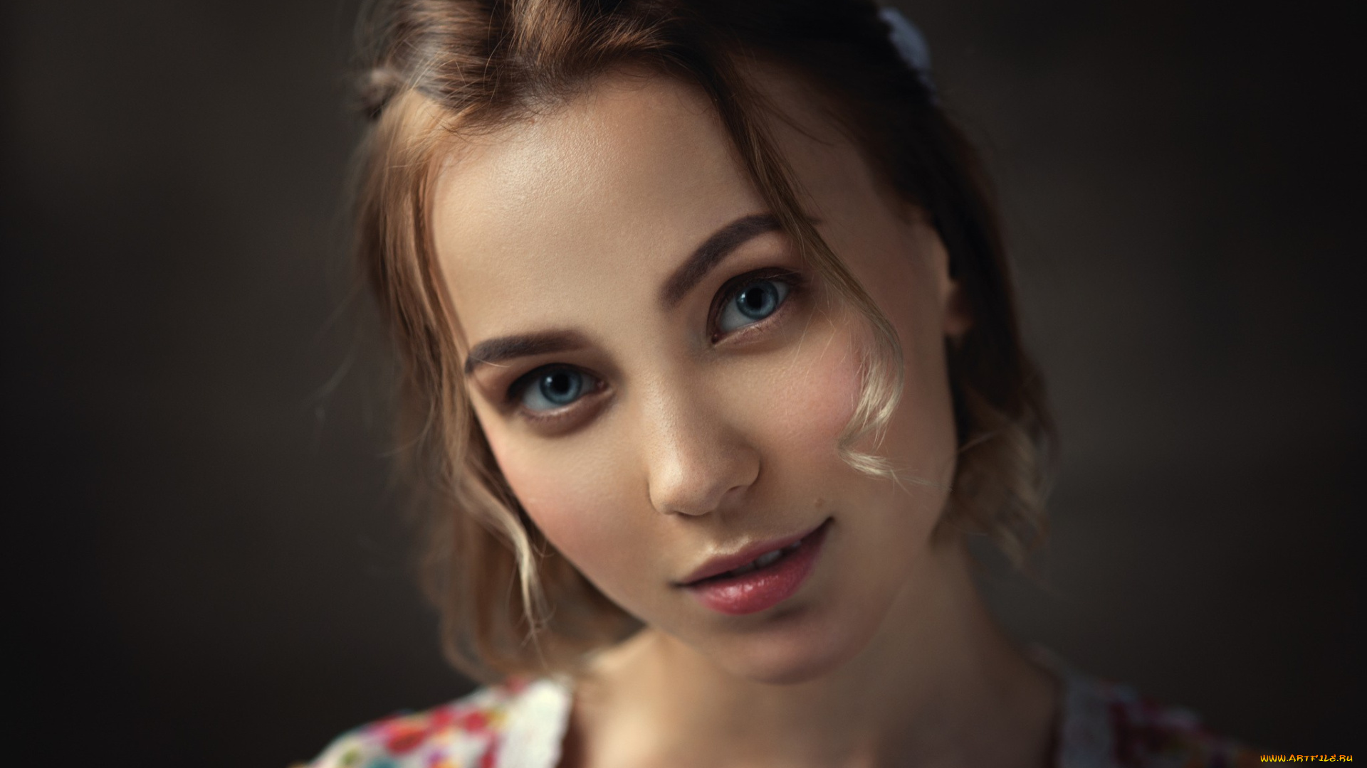 девушки, -, брюнетки, , шатенки, деннис, дрожжин, простой, фон, портрет, лолита, anzhelika, shamova