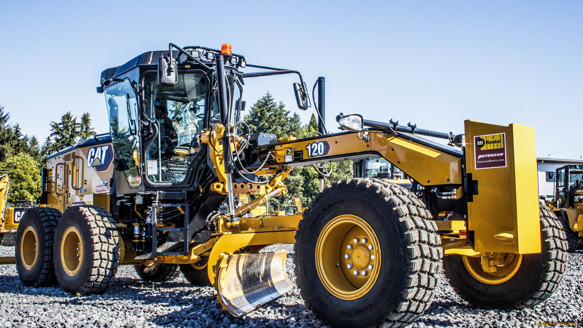 техника, грейдеры, catetpillar