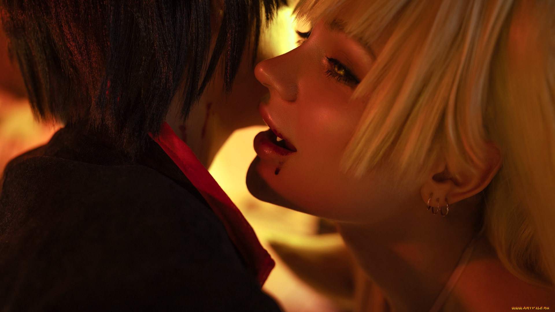 девушки, ангелина, ситало, , alcololi, образ, вампир, укус