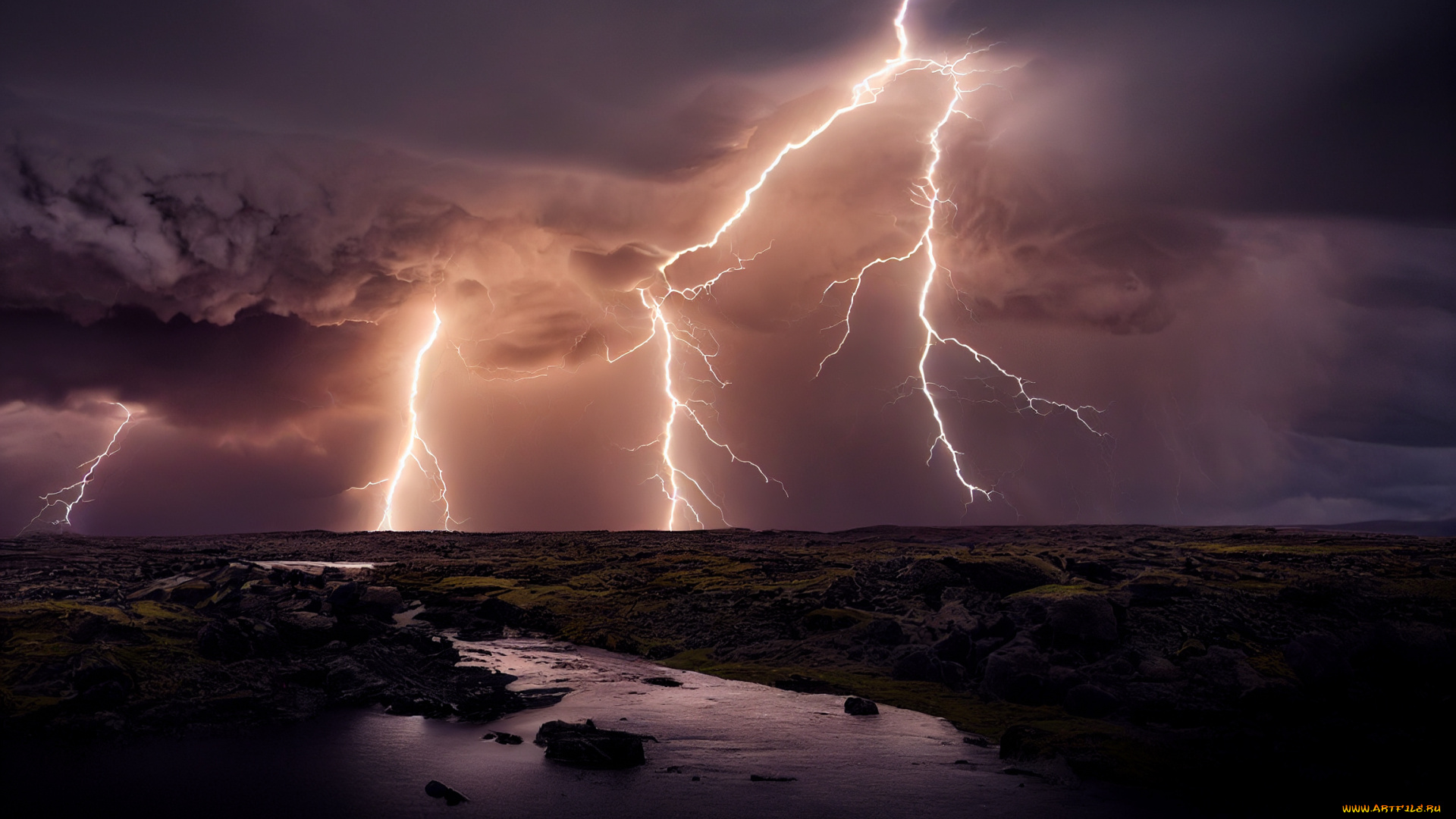 разное, компьютерный, дизайн, пейзаж