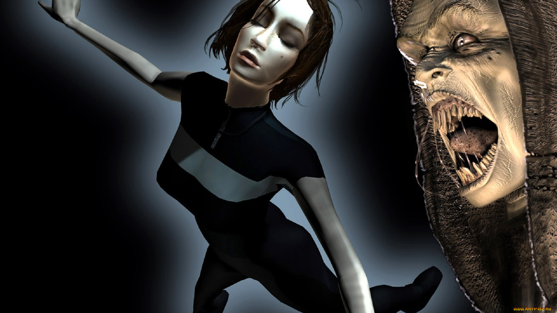 видео, игры, the, longest, journey, , dreamfall, девушка, транс, полет, нежить