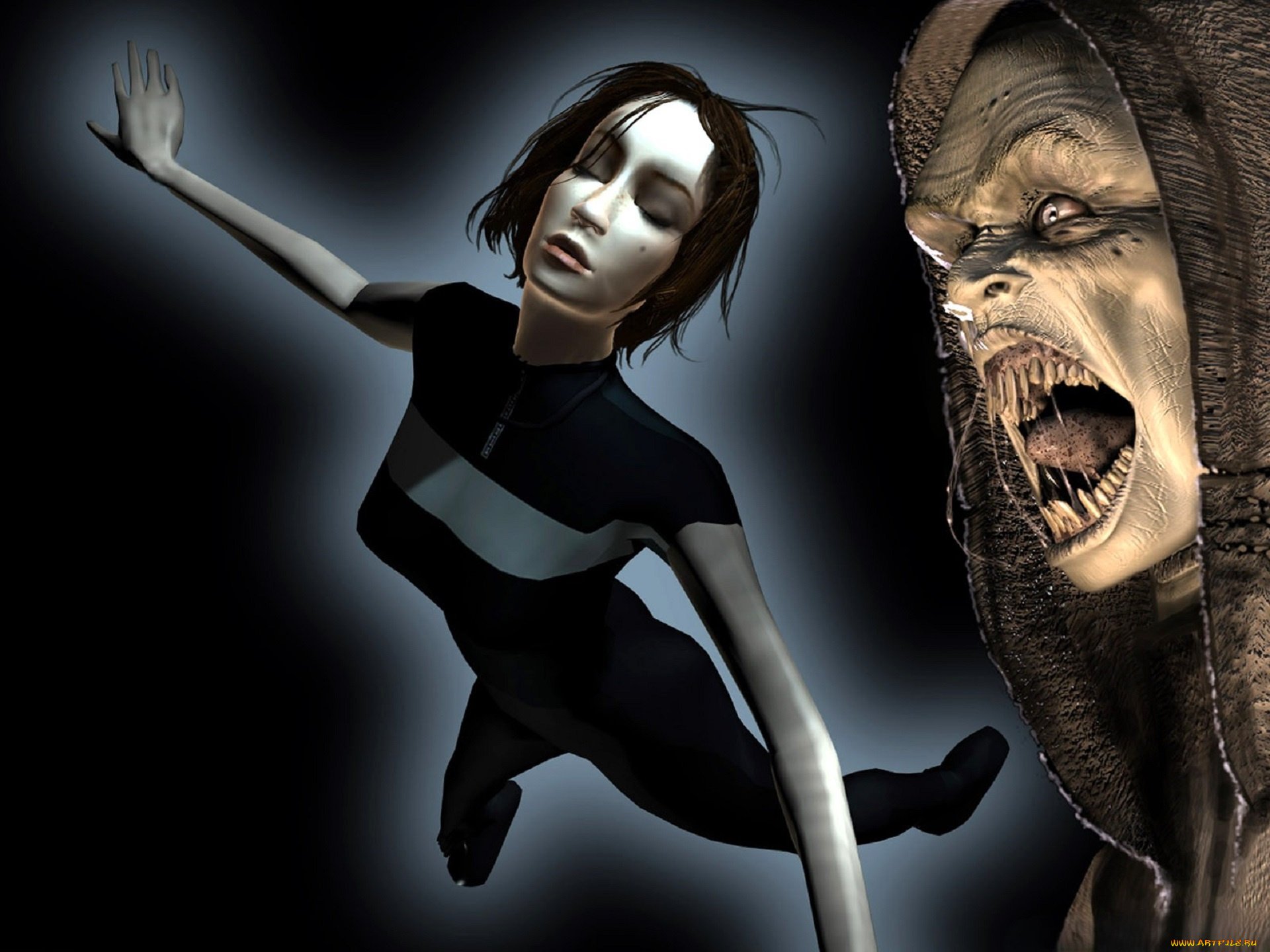 видео, игры, the, longest, journey, , dreamfall, девушка, транс, полет, нежить