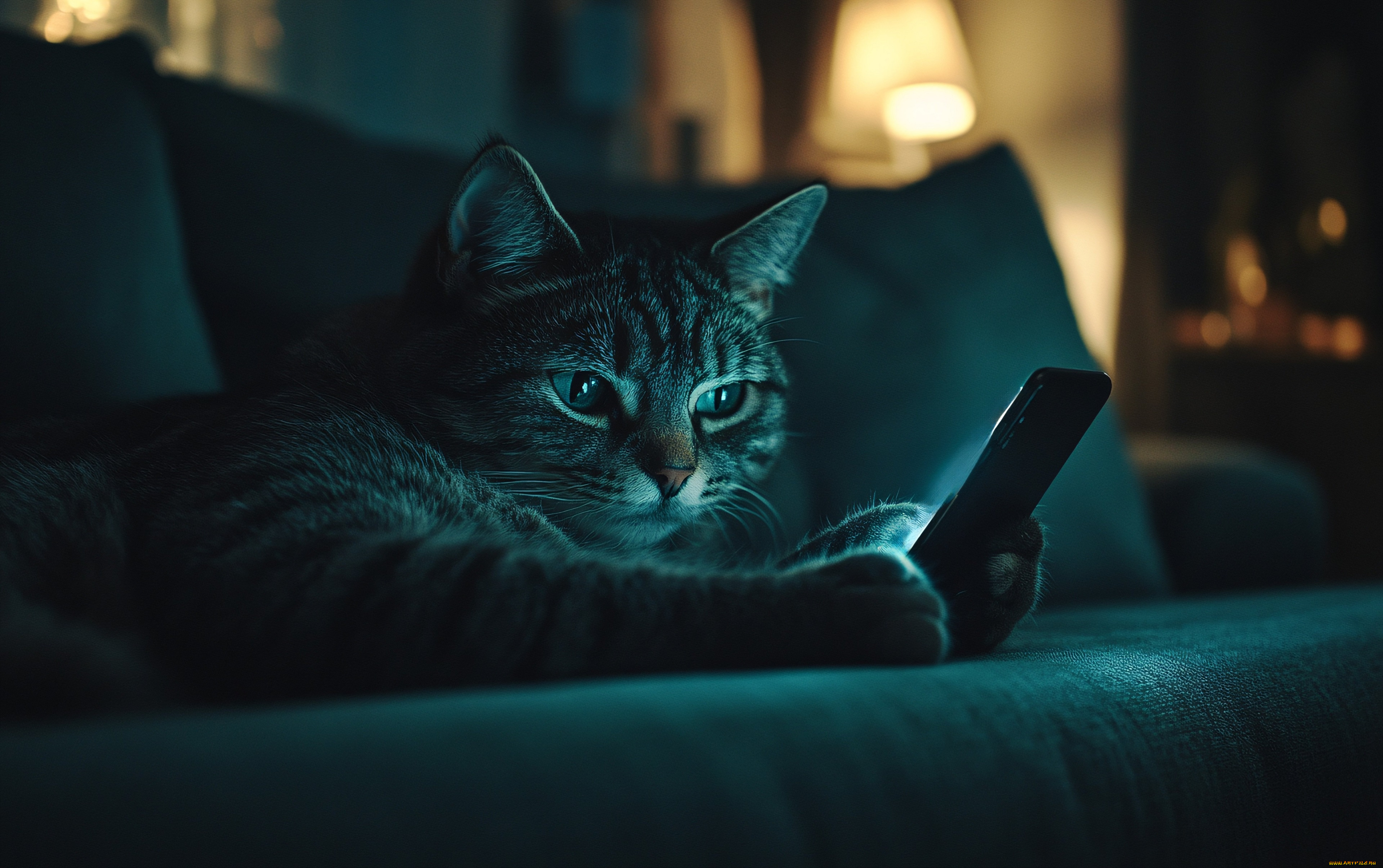 3д, графика, животные, , animals, кот, кошка