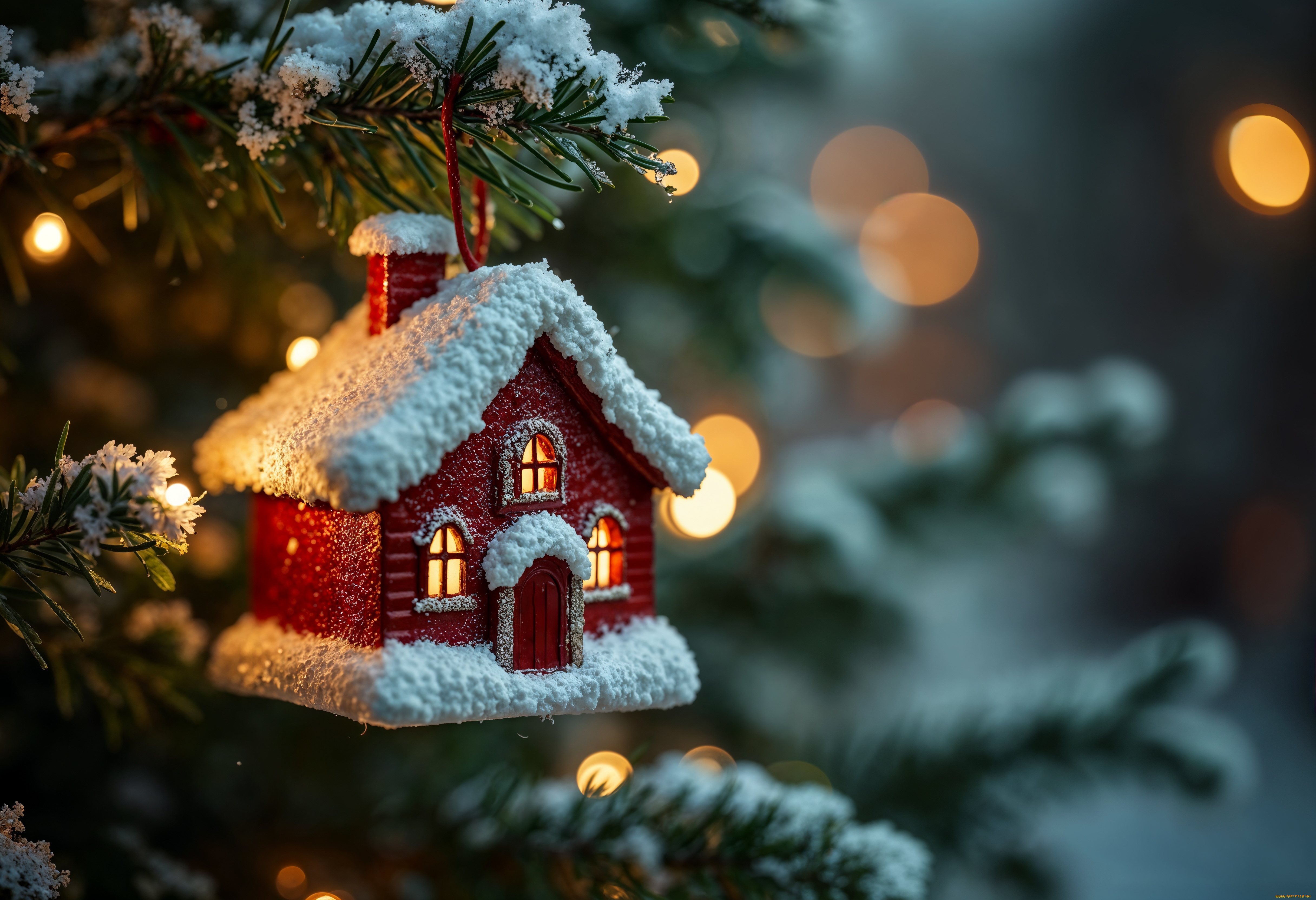 праздничные, украшения, домик