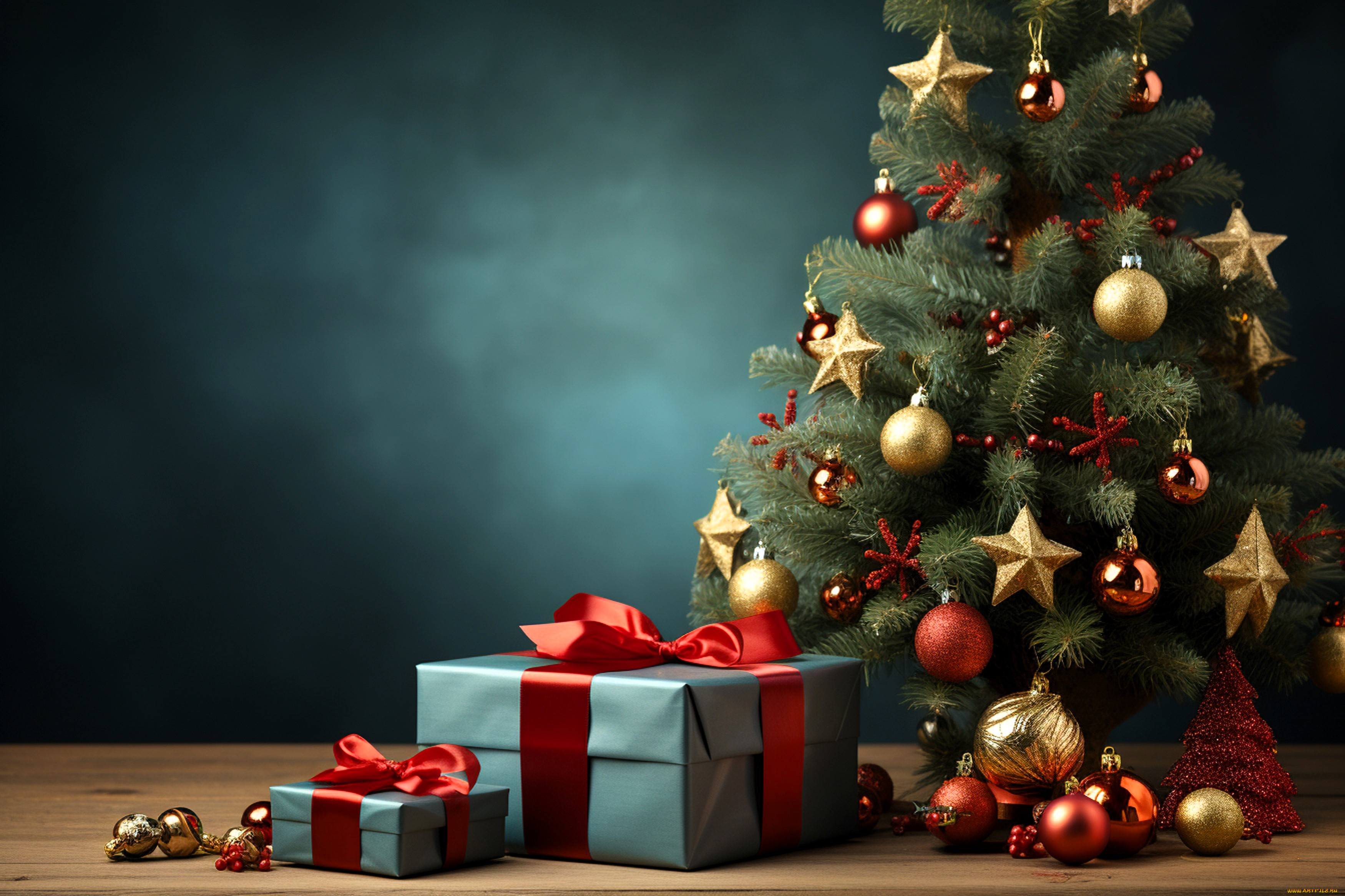 праздничные, ёлки, ёлка, подарки, украшения