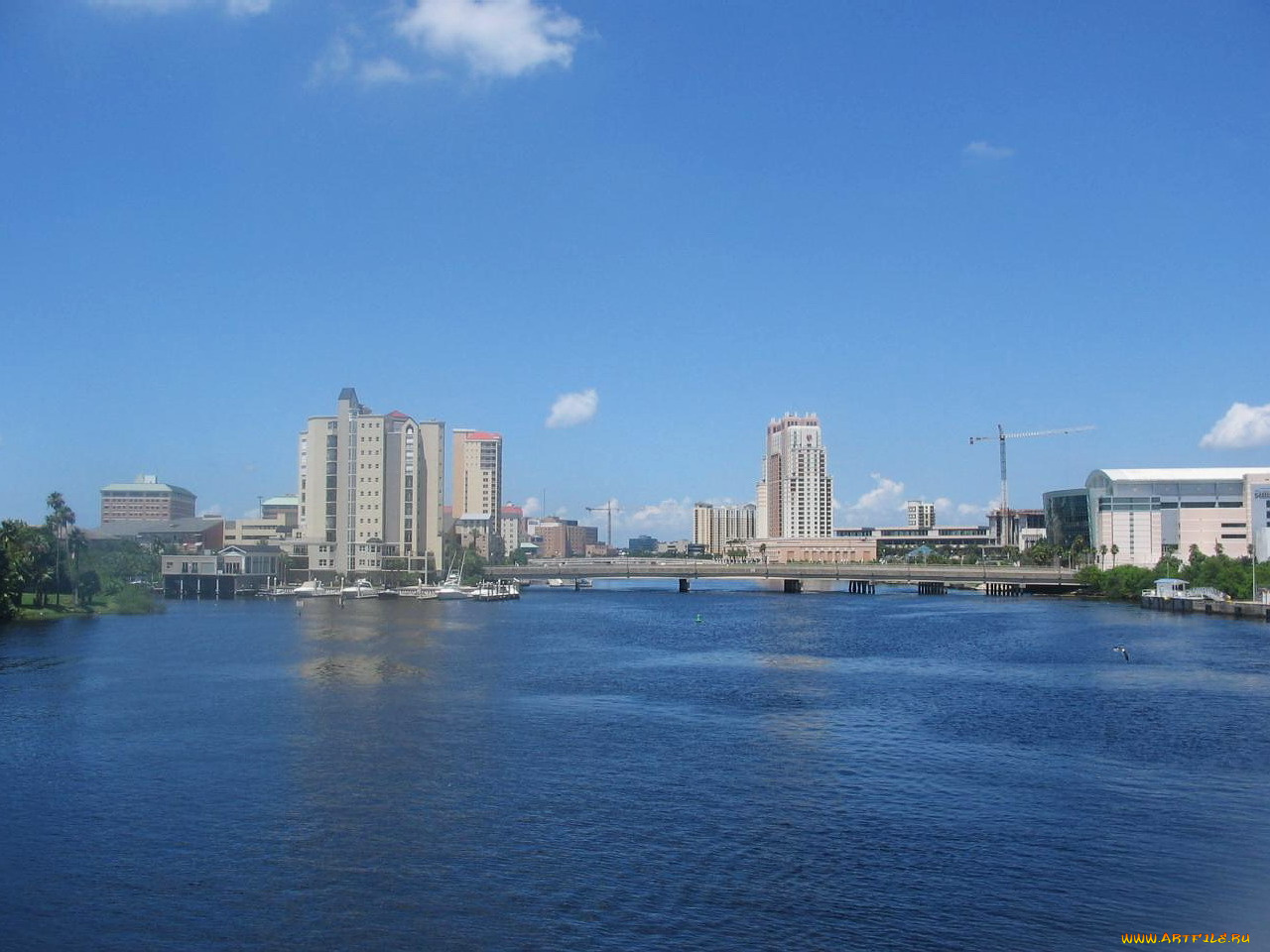 tampa, florida, города, мосты