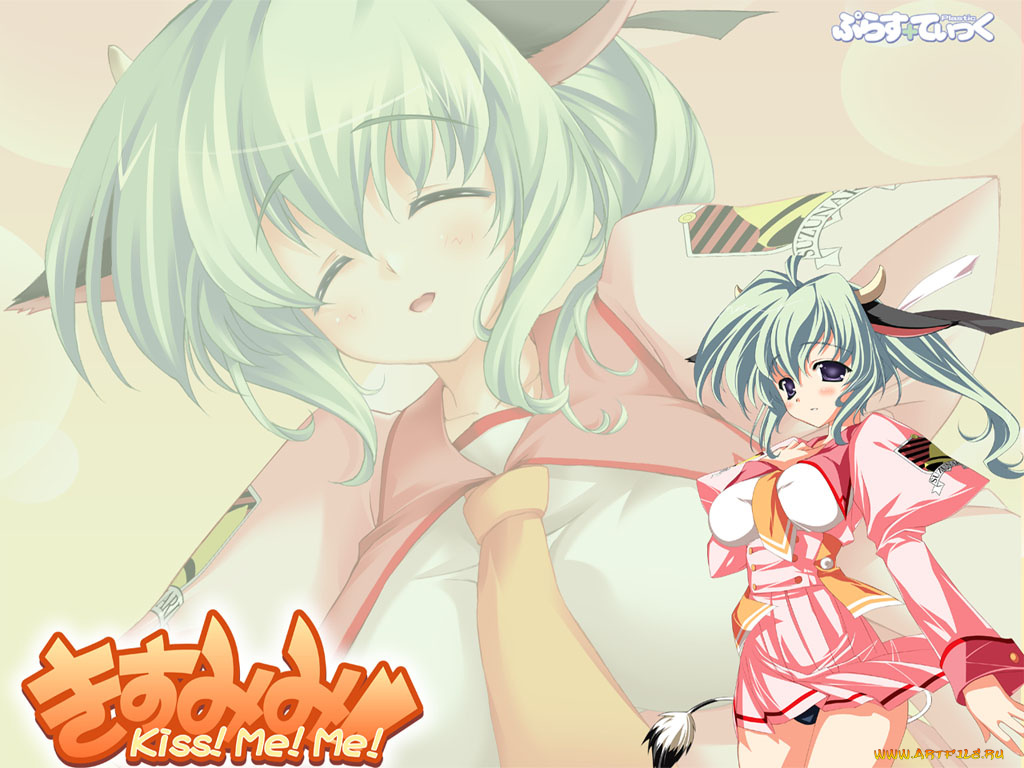 аниме, kiss, me