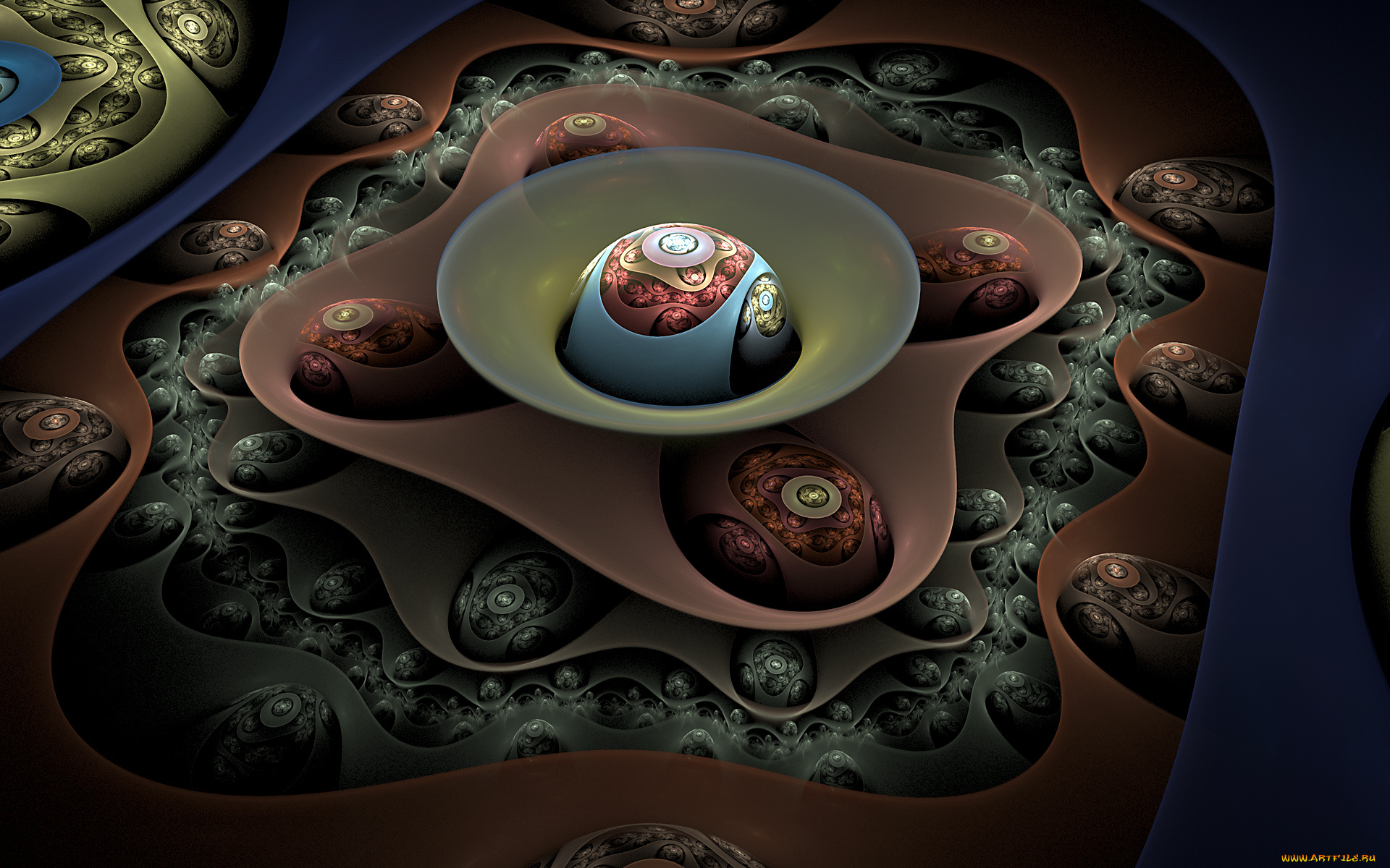 3д, графика, fractal, фракталы