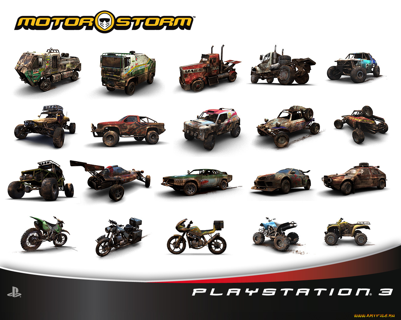 видео, игры, motorstorm