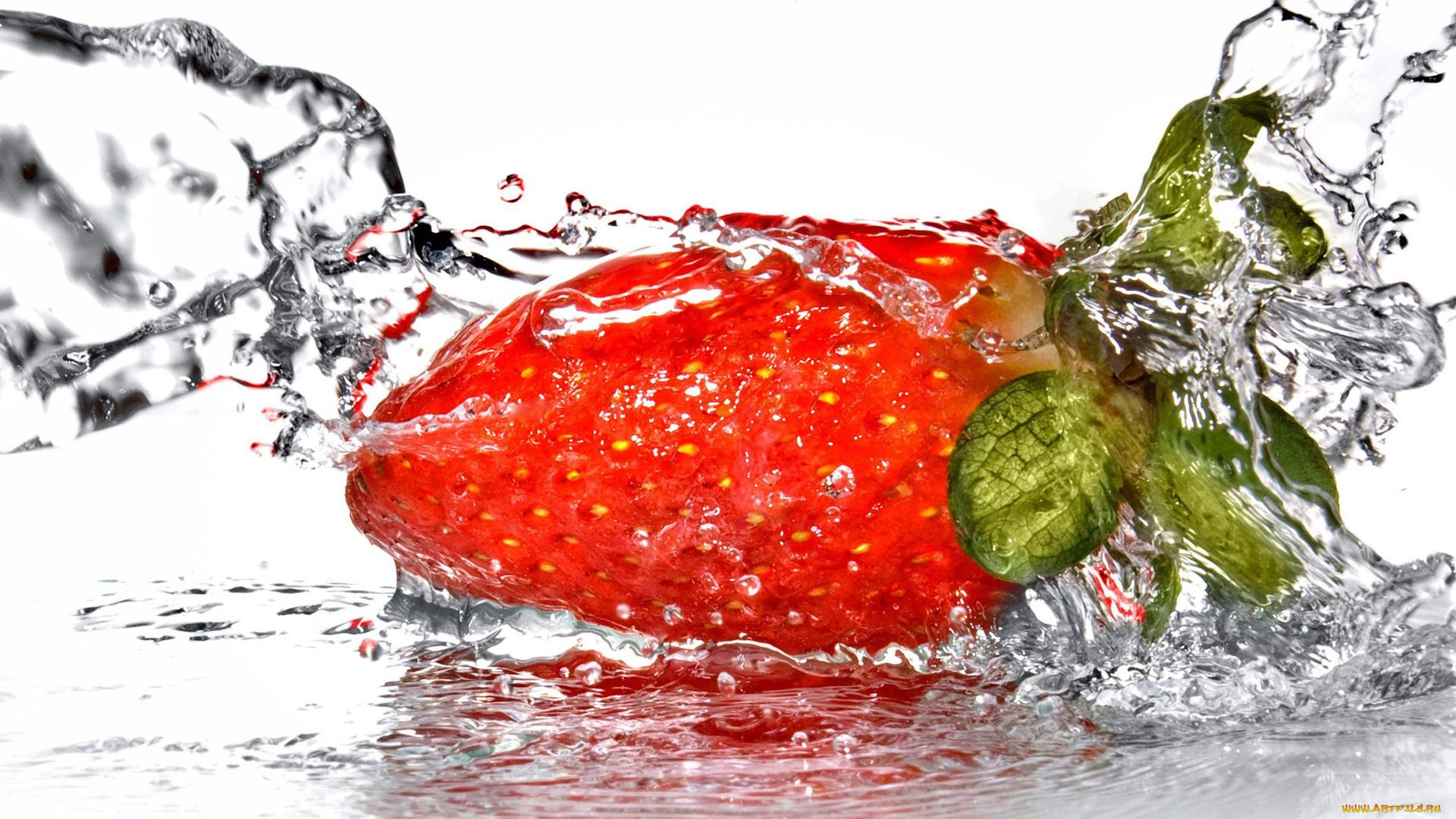 еда, клубника, земляника