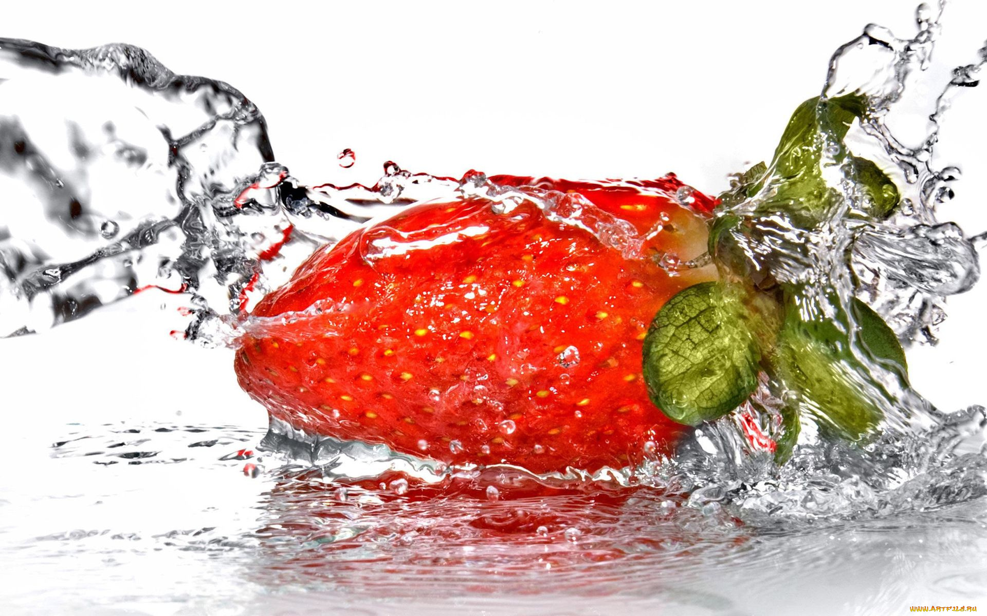 еда, клубника, земляника