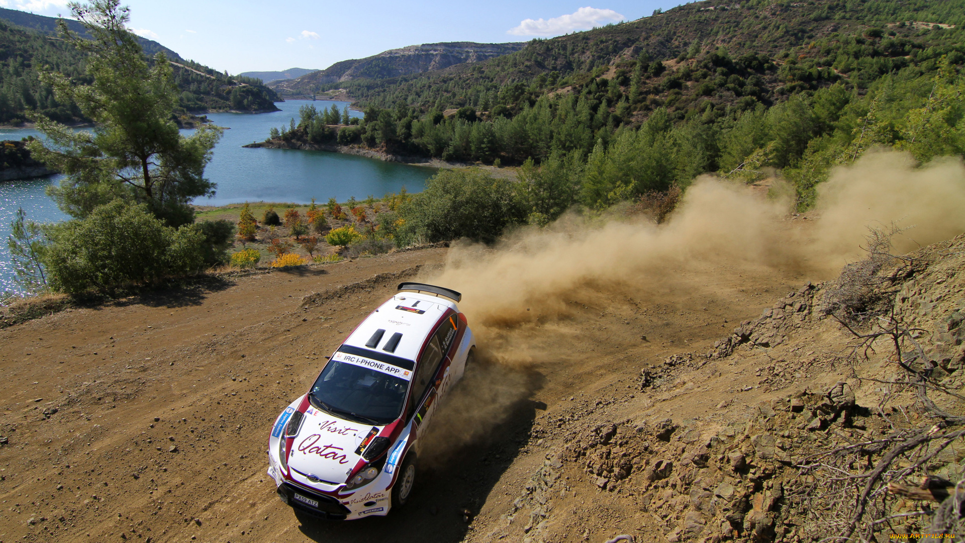спорт, авторалли, ford, al, attiyah, поворот, пыль, intercontinental, rally, challenge, ciprus, 2011