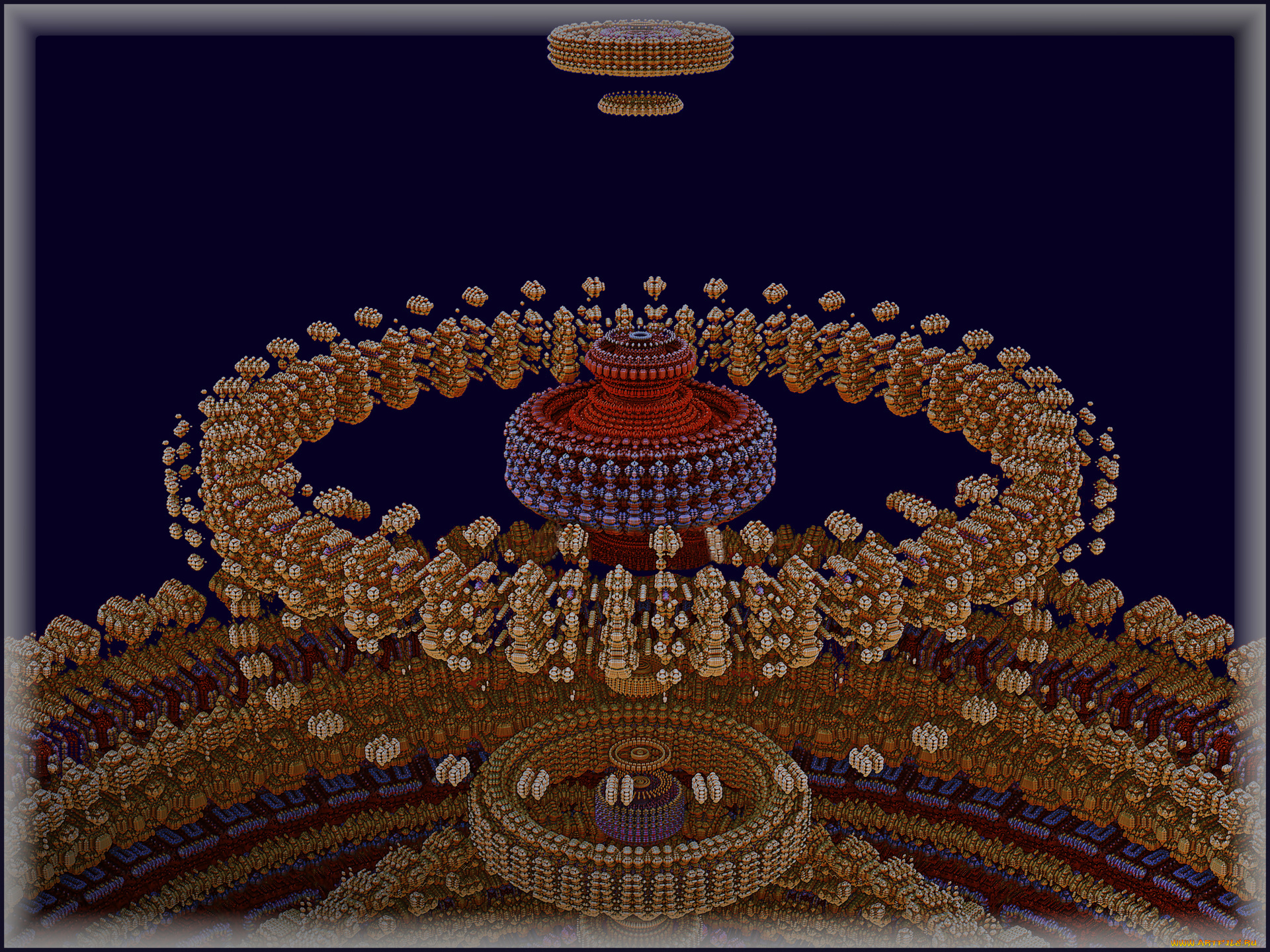 3д, графика, fractal, фракталы, фон, узор