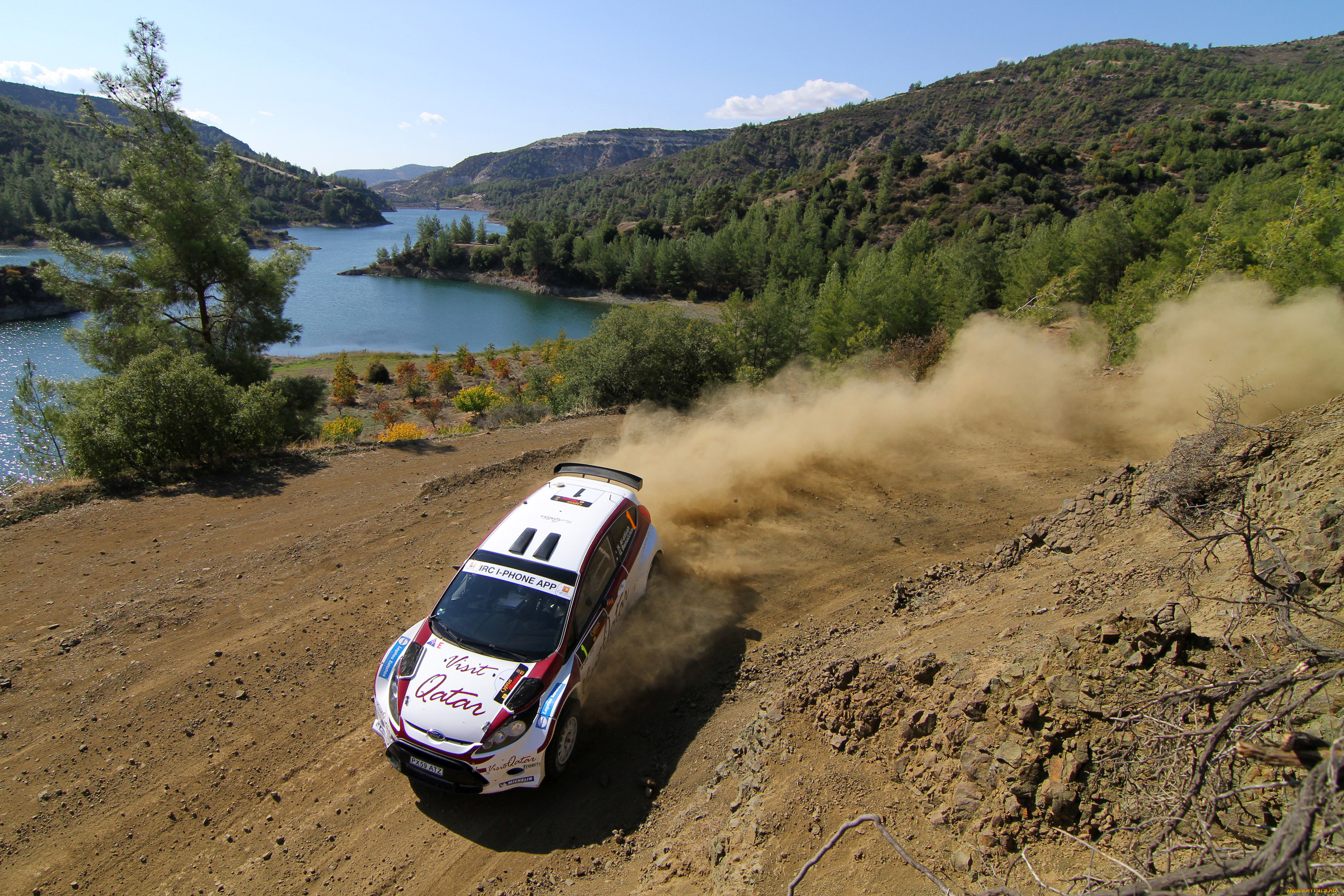 спорт, авторалли, ford, al, attiyah, поворот, пыль, intercontinental, rally, challenge, ciprus, 2011