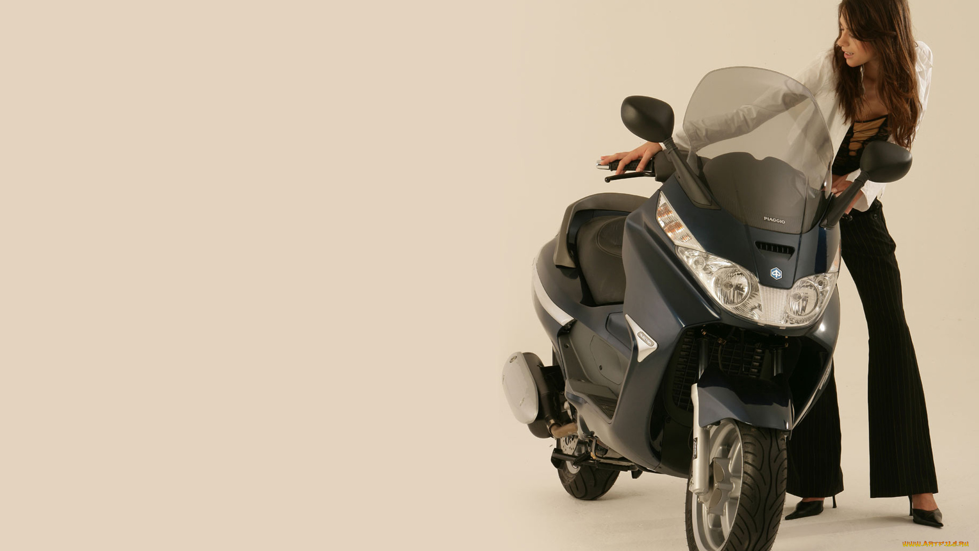 мотоциклы, мото, девушкой, девушка, мотоцикл, piaggio