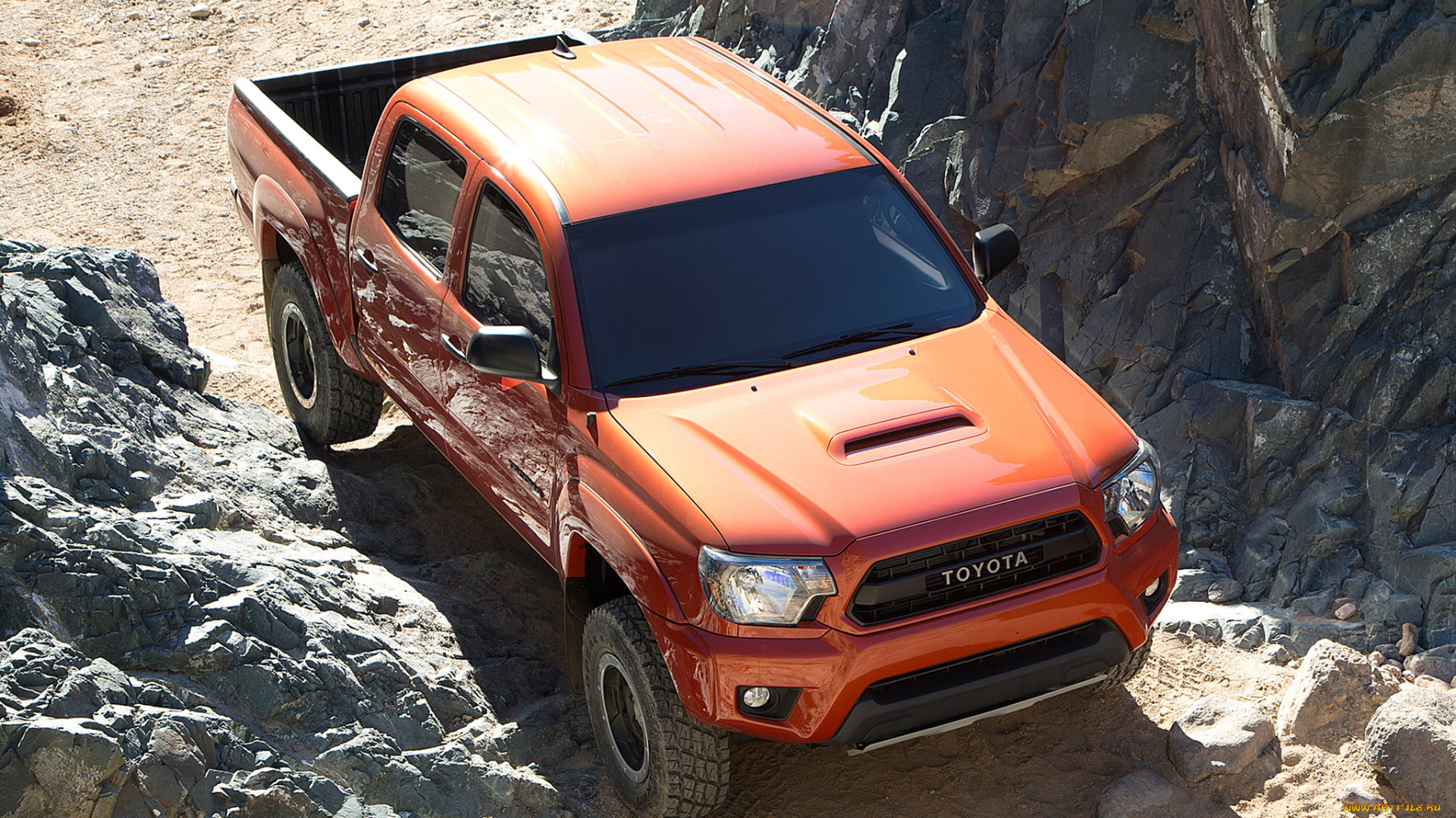 автомобили, toyota, красный, 2014г, tacoma, trd, double, cab, pro