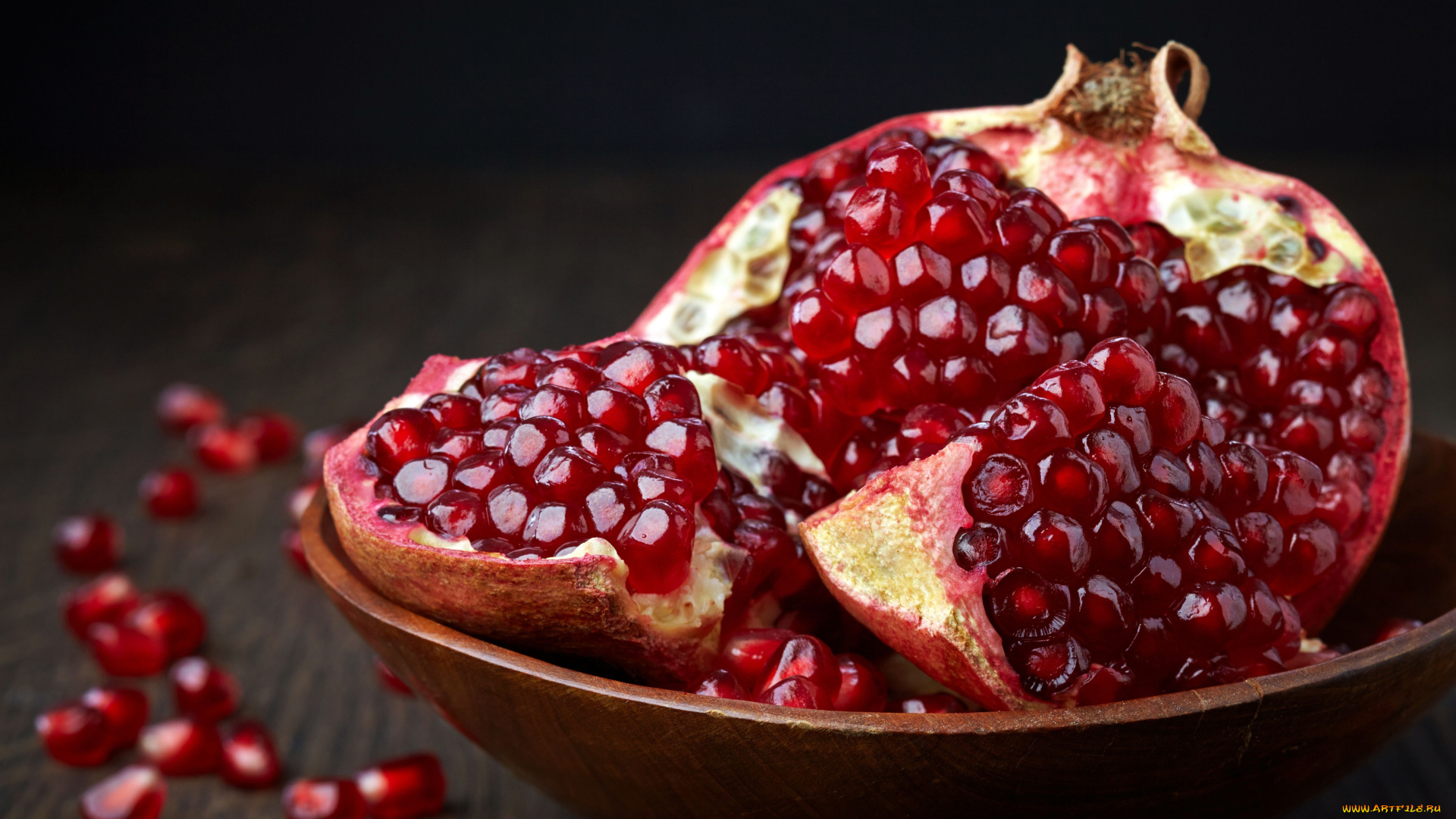 еда, гранат, зёрна