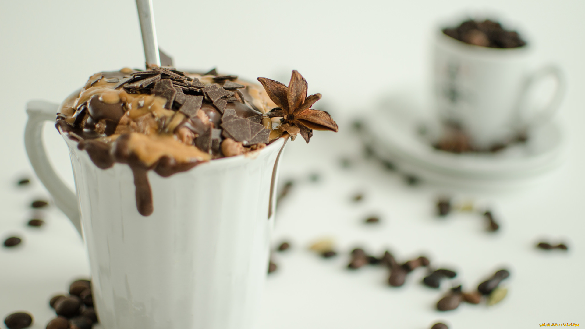 еда, напитки, шоколадный, мусс