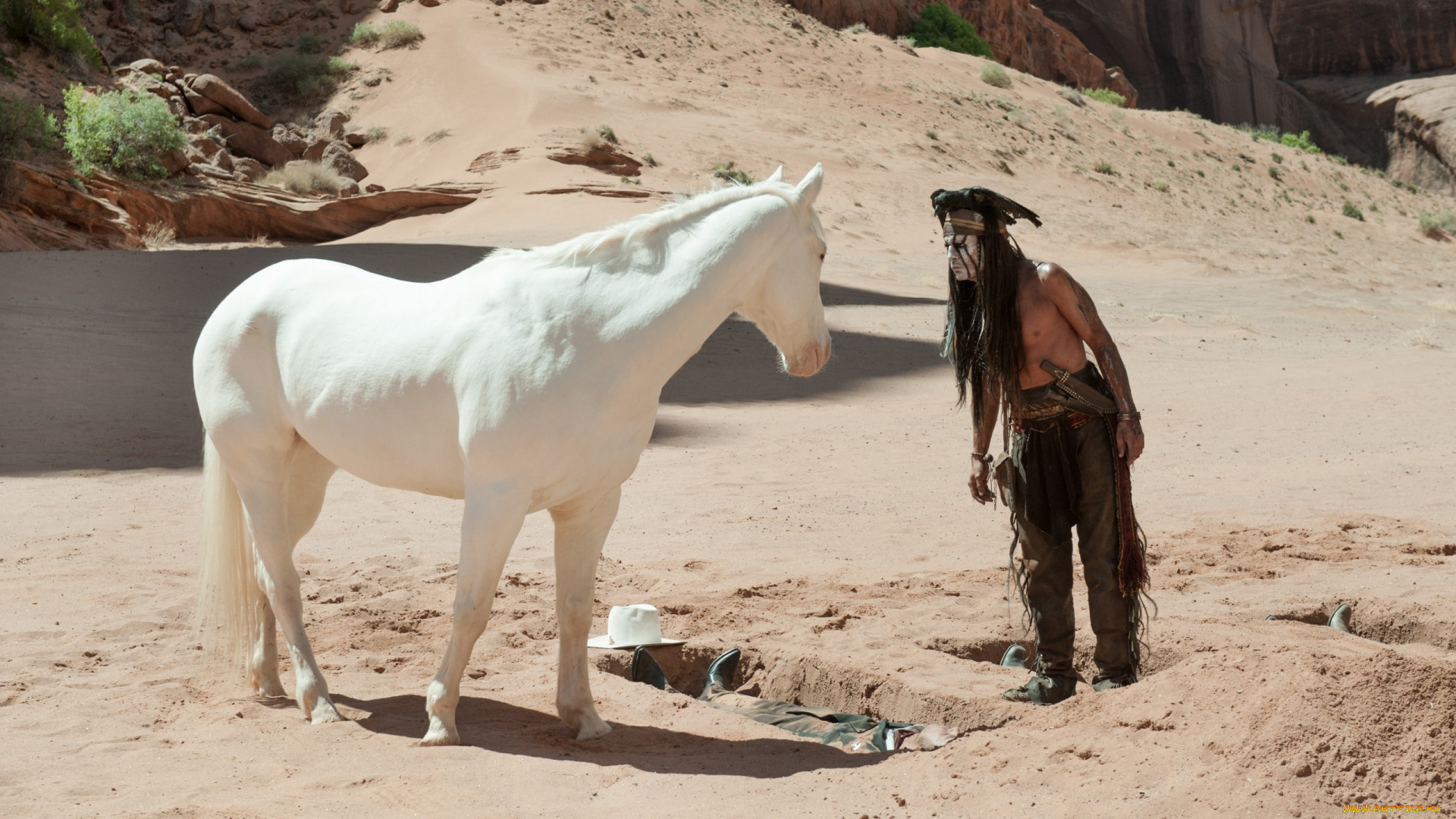 кино, фильмы, the, lone, ranger, depp, johnny, ranger, лошадь, индеец, lone