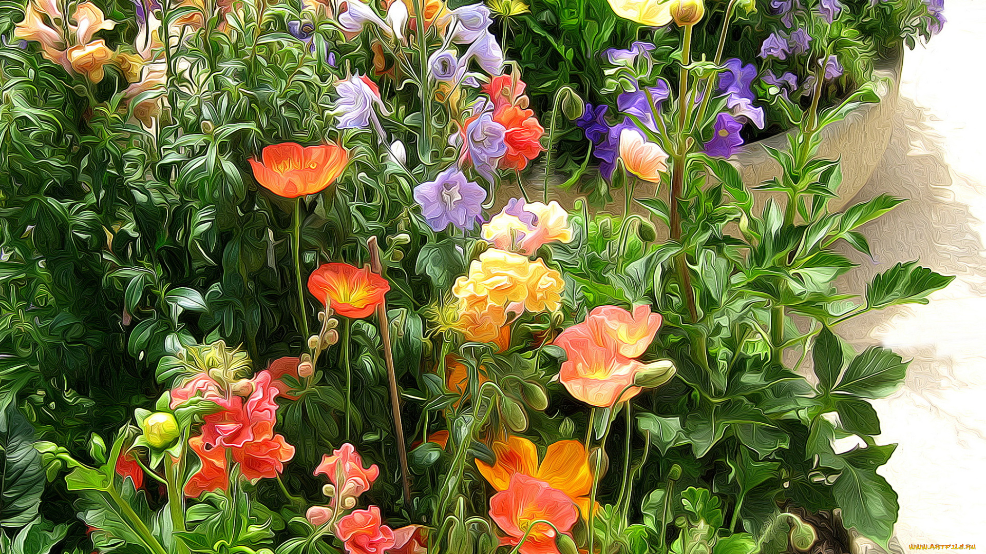 разное, компьютерный, дизайн, цветы, разные, вместе