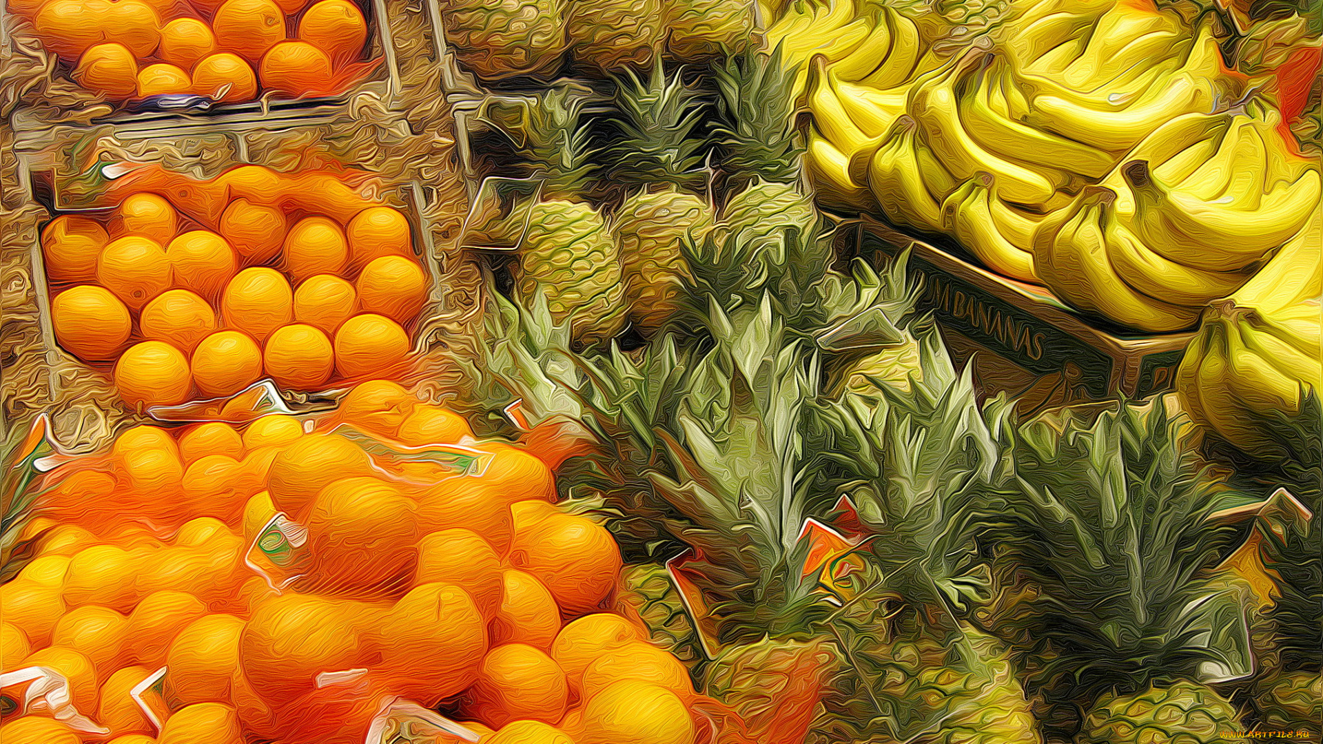 разное, компьютерный, дизайн, фрукты