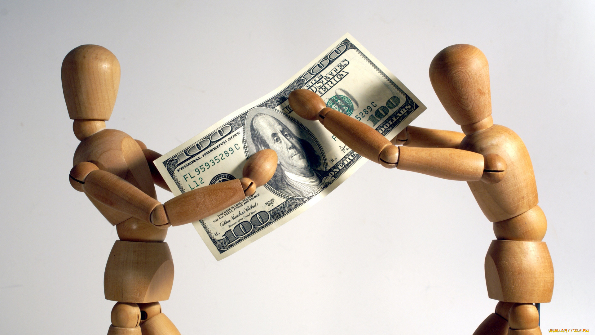 разное, золото, , купюры, , монеты, деньги, доллор, держат, деревянные, банкнота, куклы