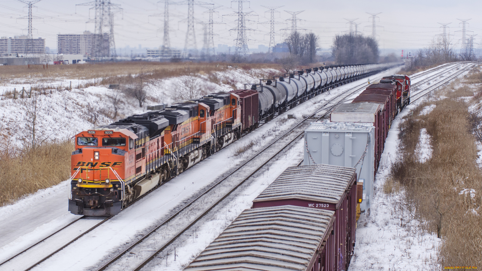 техника, поезда, локомотив, рельсы