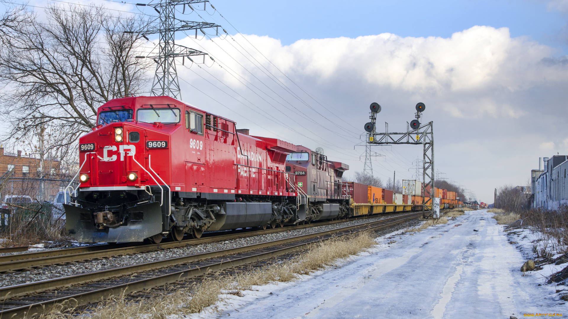 техника, поезда, рельсы, локомотив