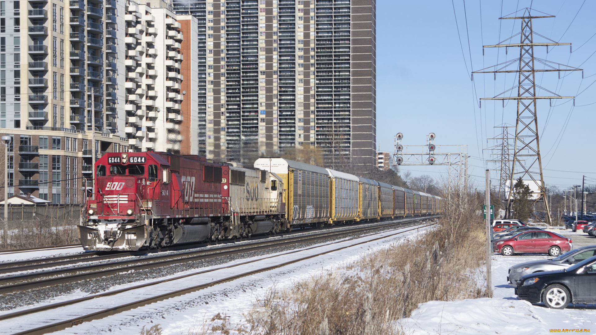 техника, поезда, рельсы, локомотив