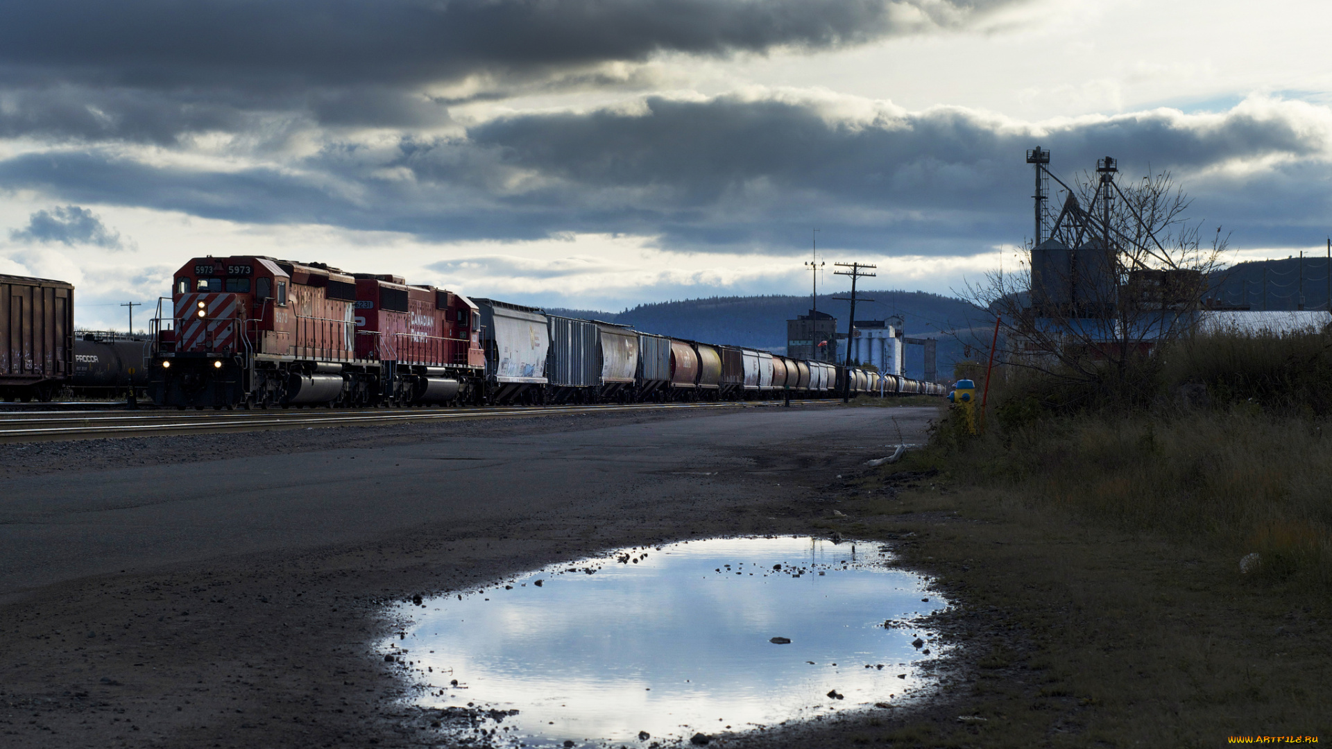 техника, поезда, рельсы, локомотив