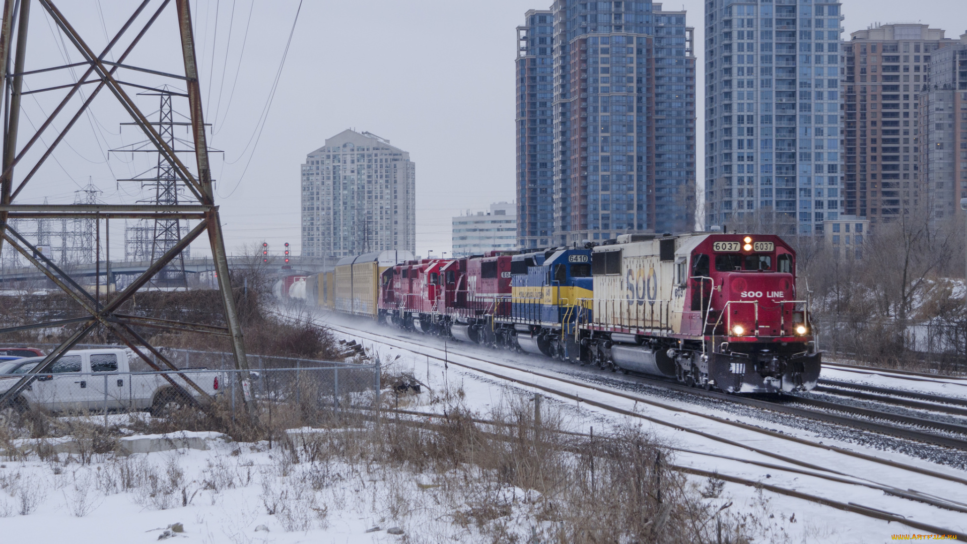 техника, поезда, рельсы, локомотив