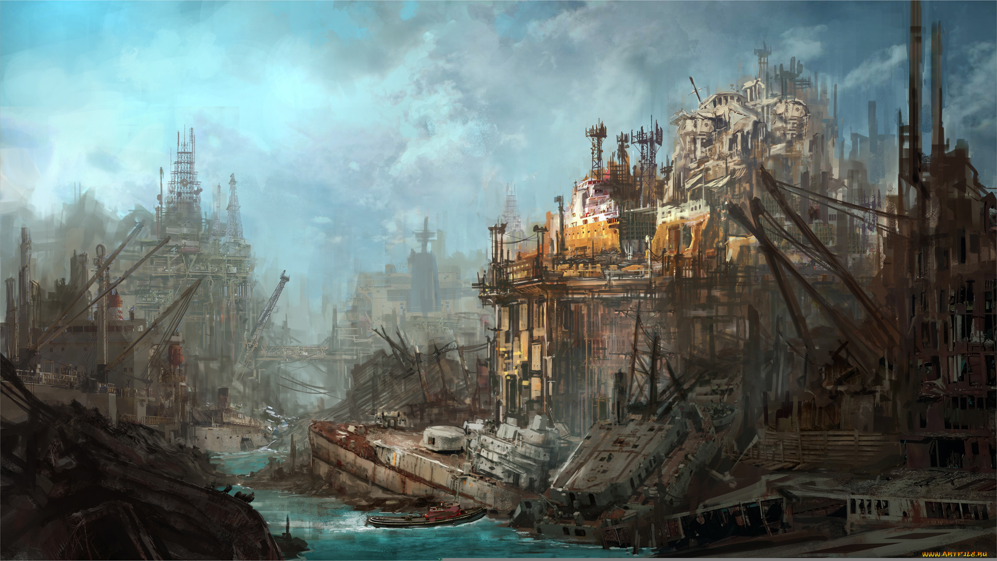 фэнтези, иные, миры, , иные, времена, разрушение, иной, постапокалипсис, руины, мир