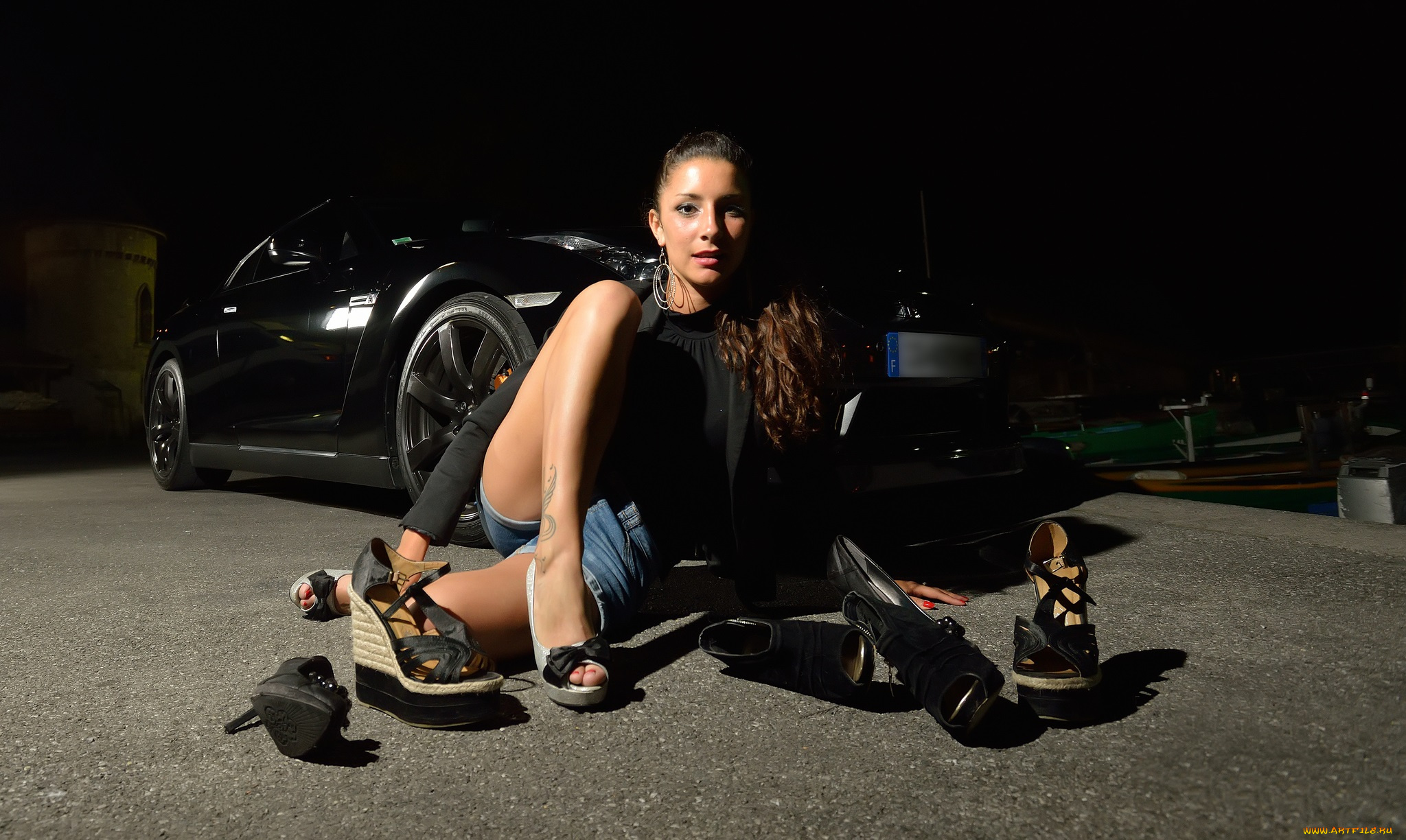 автомобили, авто, с, девушками, автомобиль, гараж, девушка