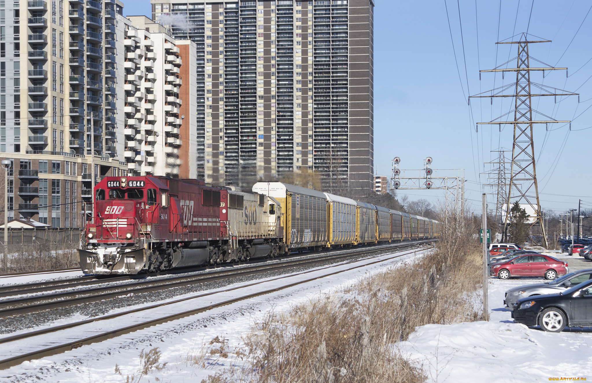 техника, поезда, рельсы, локомотив