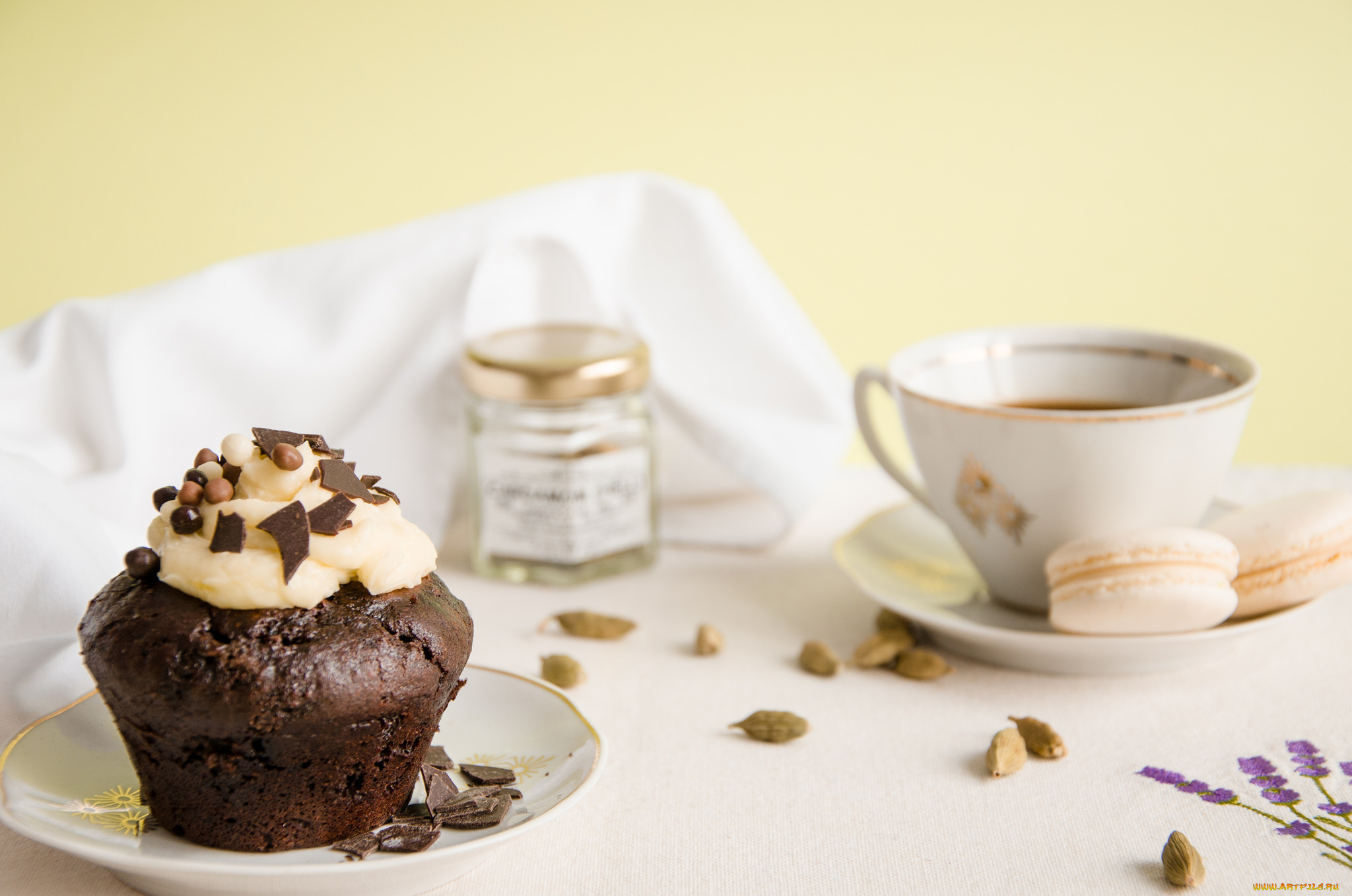 еда, пирожные, , кексы, , печенье, поздний, завтрак